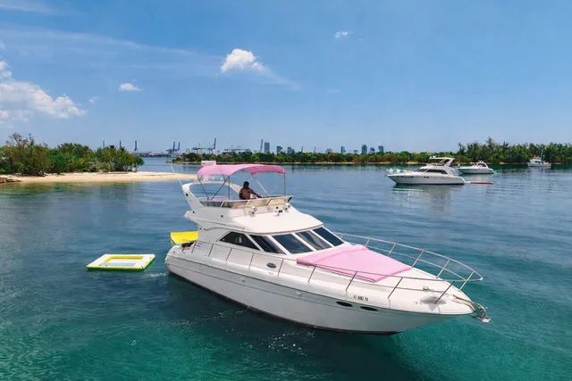 Rent a Sea Ray Boats flybridge in Miami, FL near me
