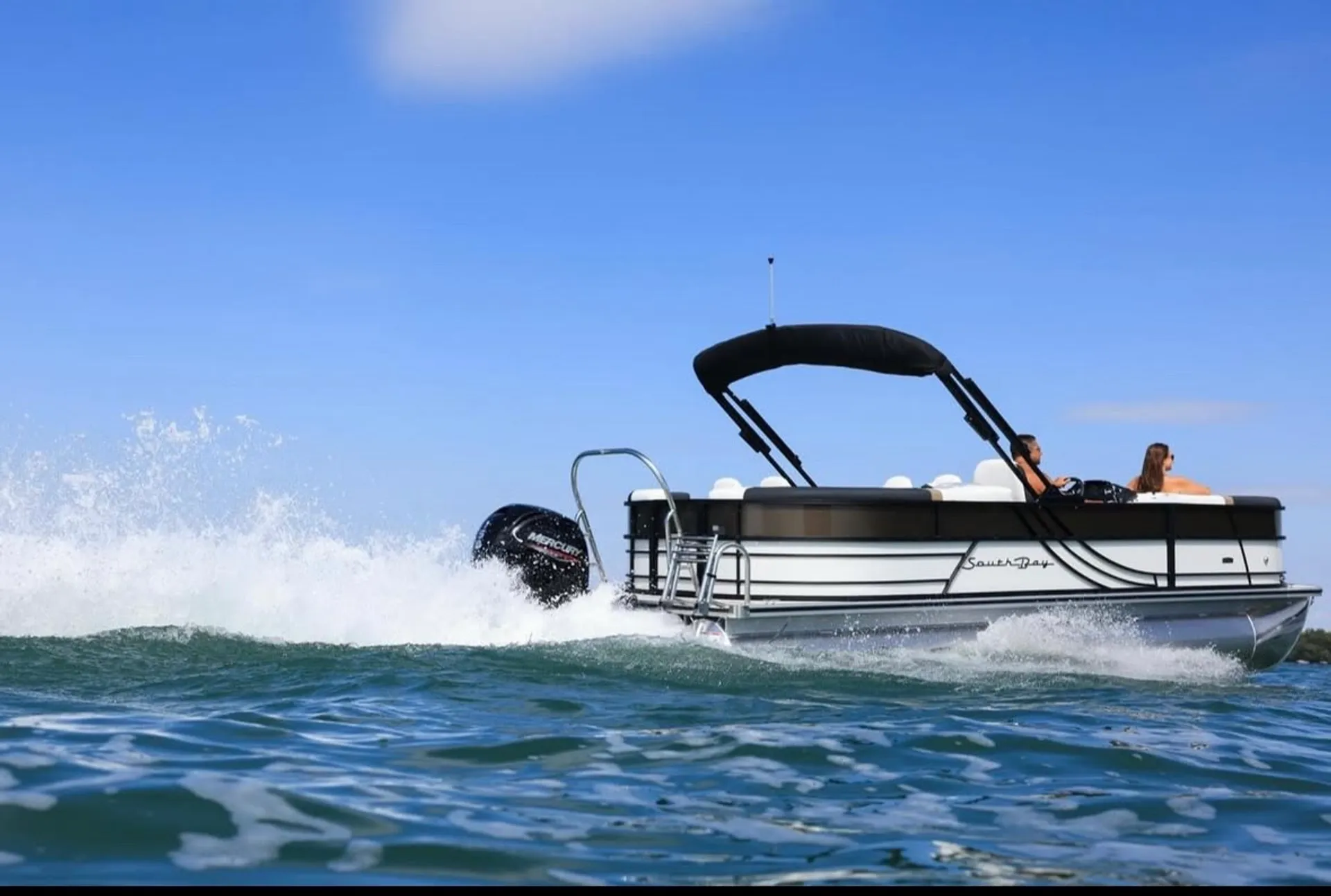 2025 Tritoon great for cruising and fishing!