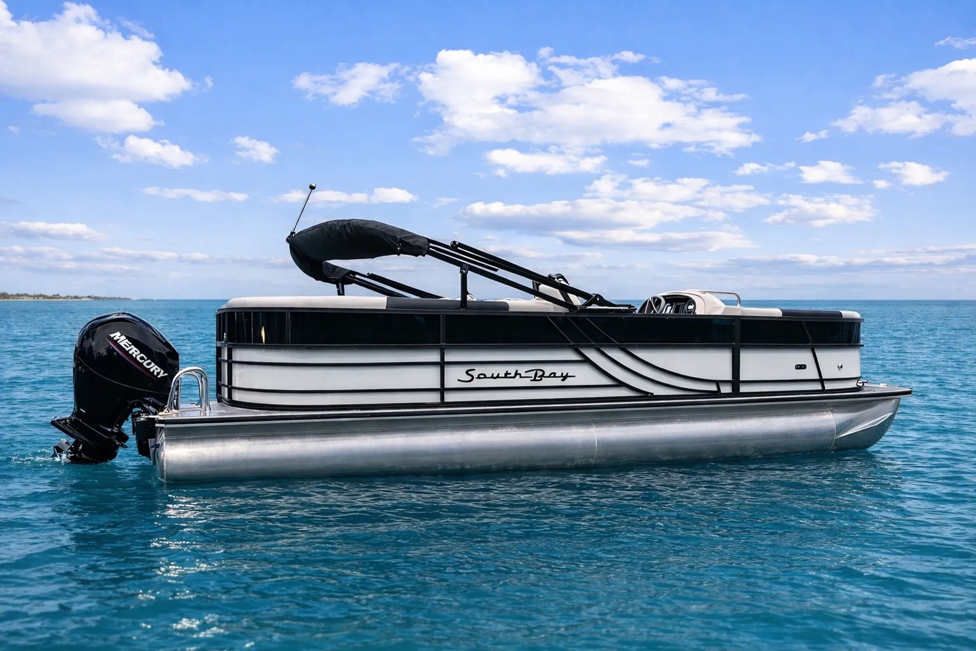 2025 Tritoon great for cruising and fishing!