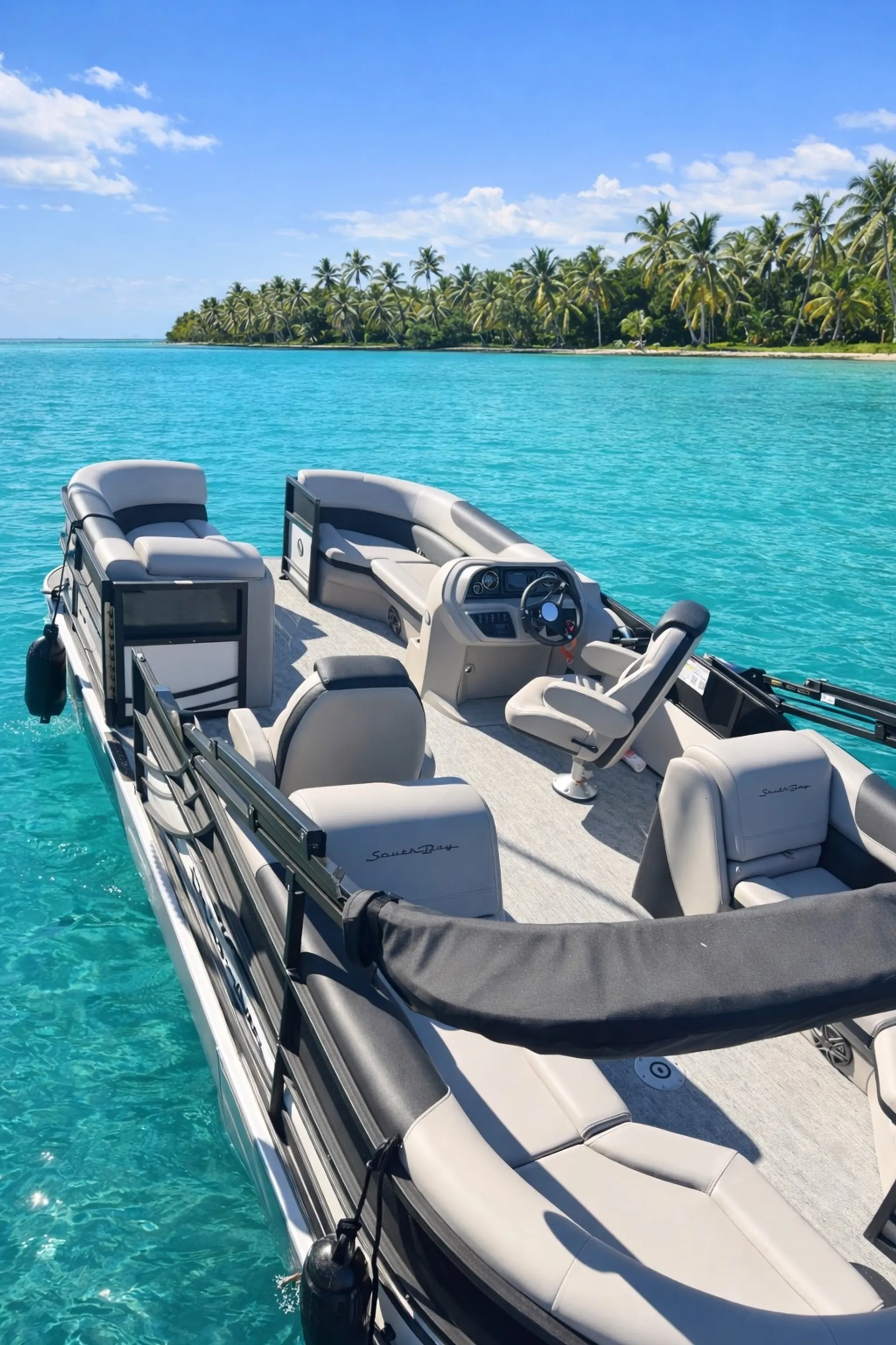 2025 Tritoon great for cruising and fishing!