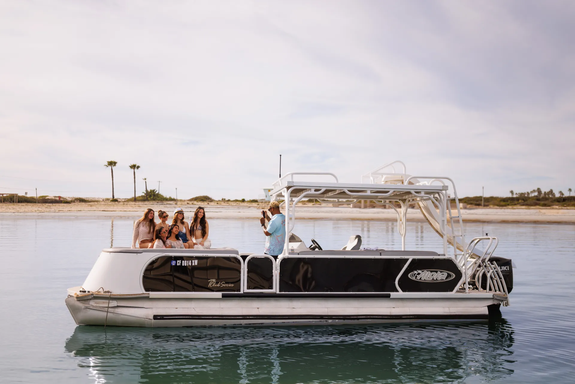 Double Decker Party Pontoon w/ Slide | Licensed Port of SD Charter