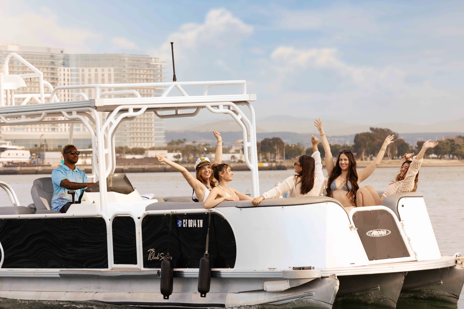 Double Decker Party Pontoon w/ Slide | Licensed Port of SD Charter