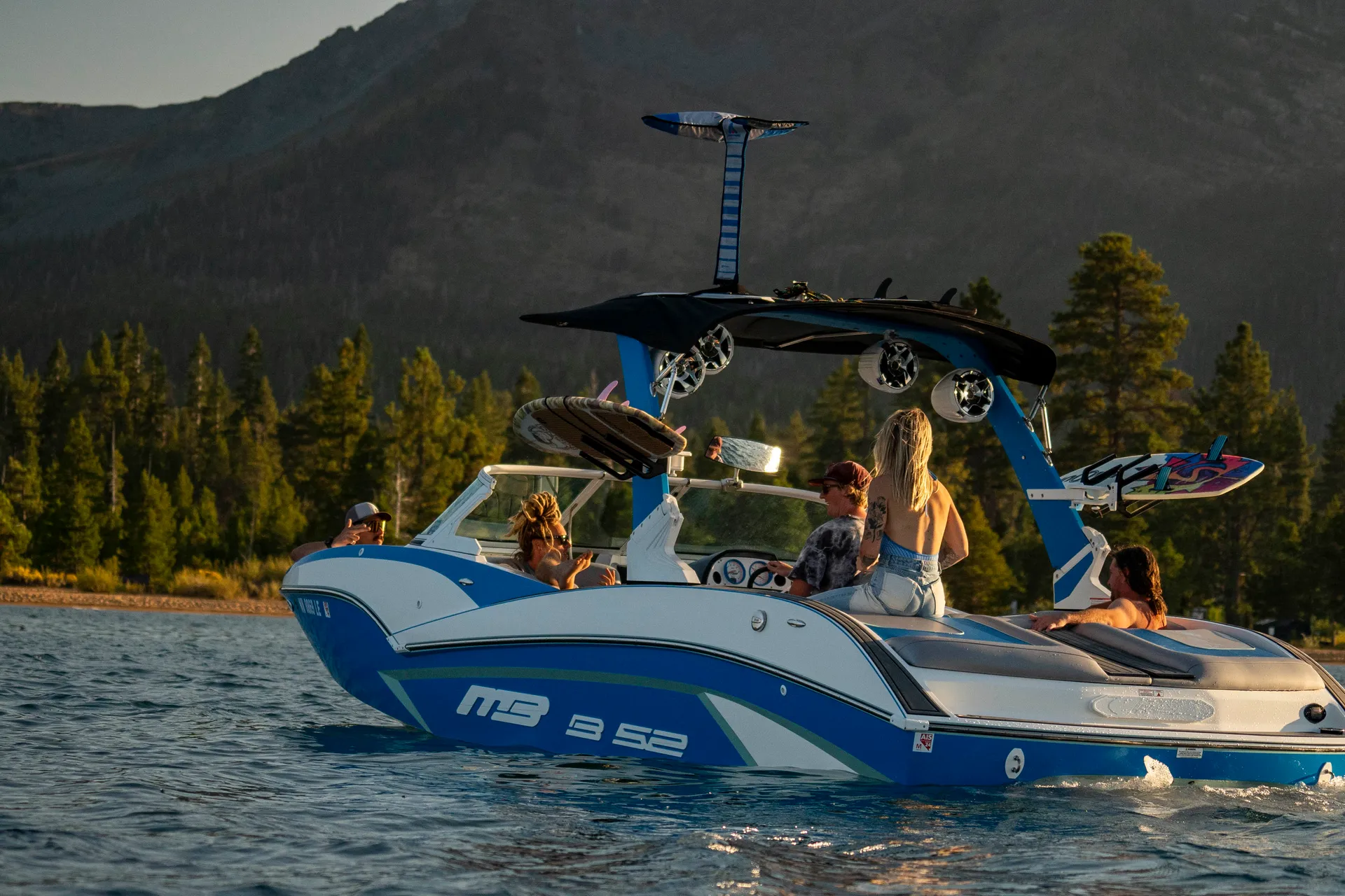 New Wakesurf Boat on Lake Tahoe | 23 foot MB B52: the best surf wave!