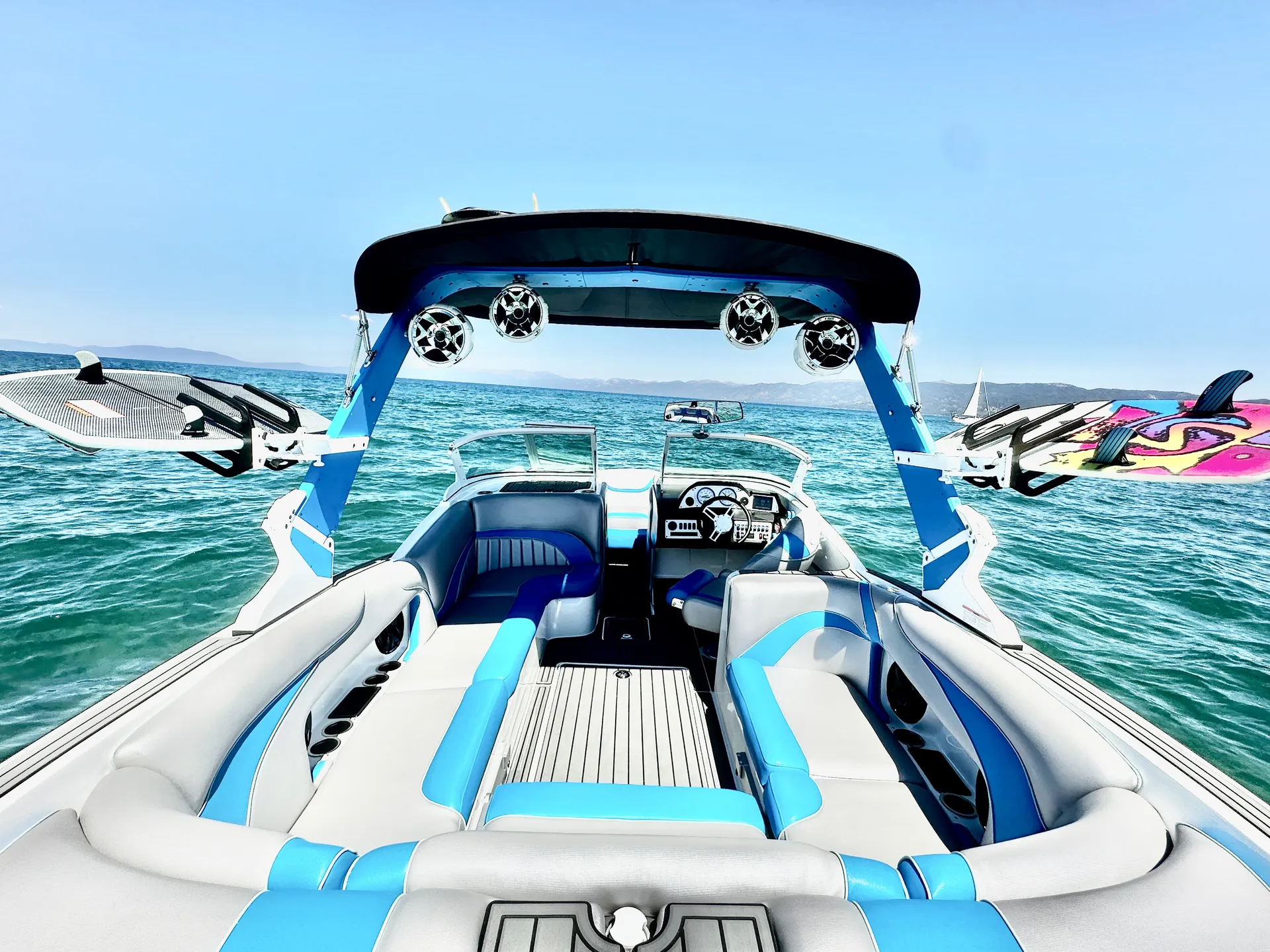 New Wakesurf Boat on Lake Tahoe | 23 foot MB B52: the best surf wave!