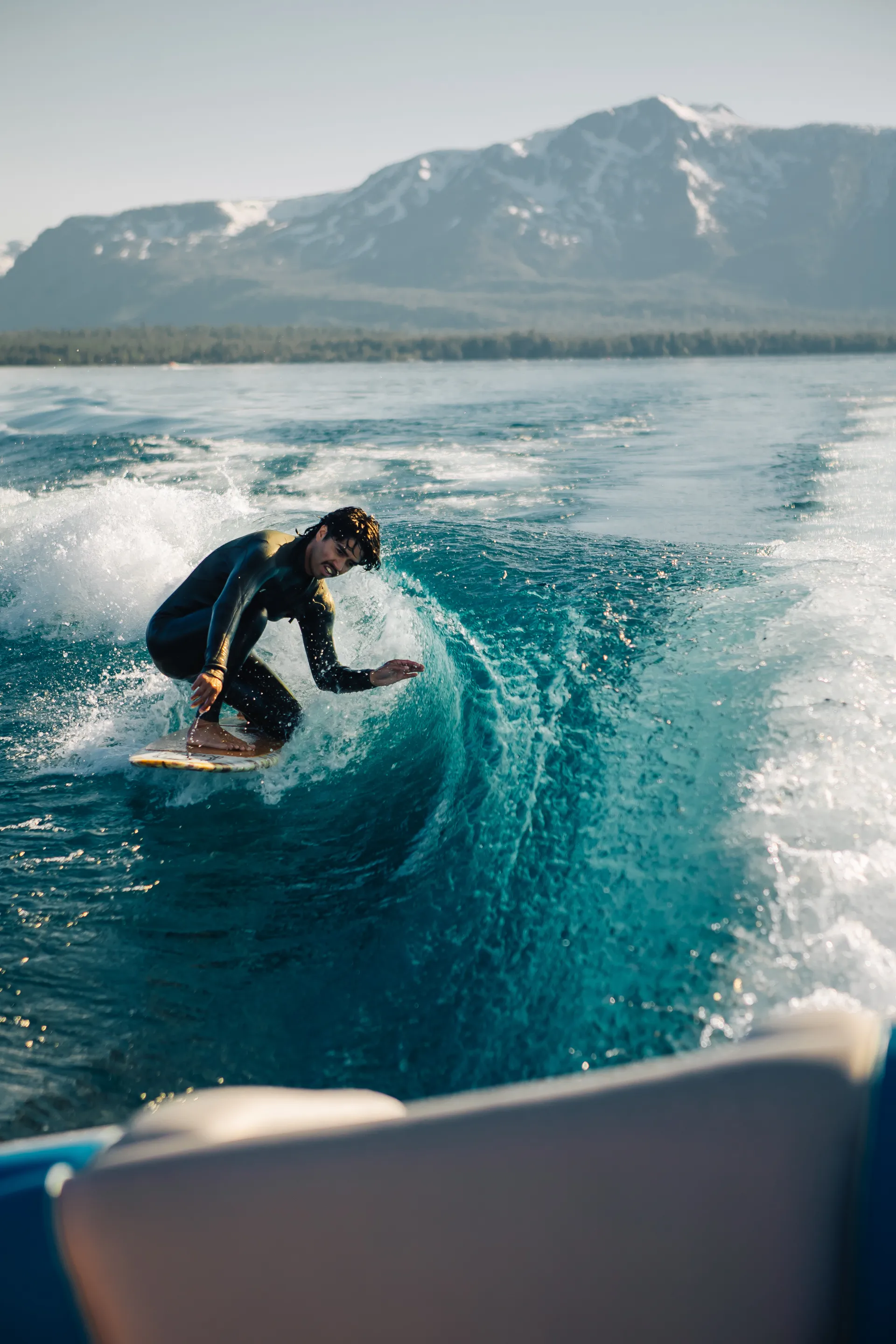 New Wakesurf Boat on Lake Tahoe | 23 foot MB B52: the best surf wave!