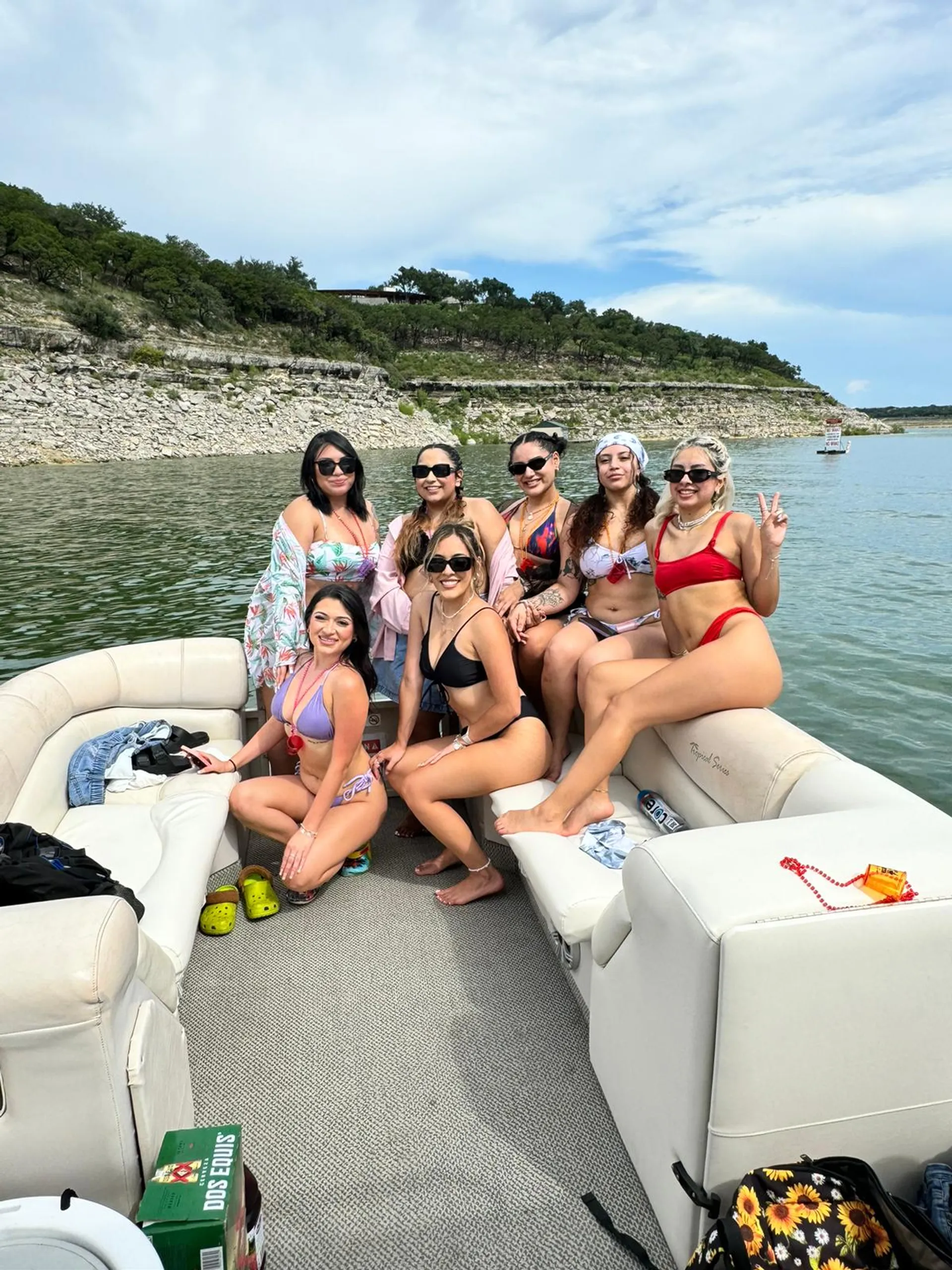 30ft Double-deck Party Boat with Slide on Lake Travis