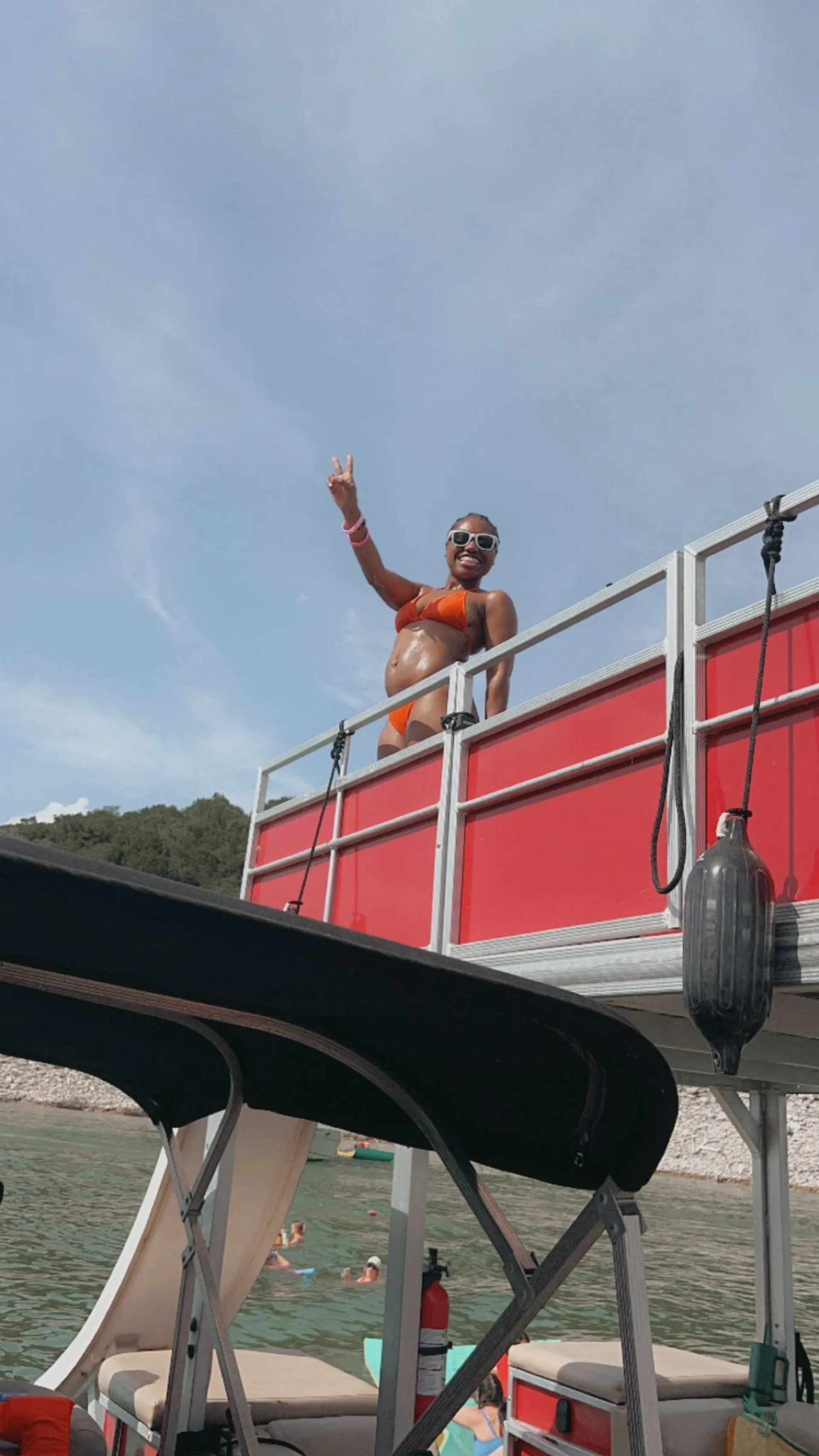 26' Double Deck Party Boat with Slide on Lake Travis