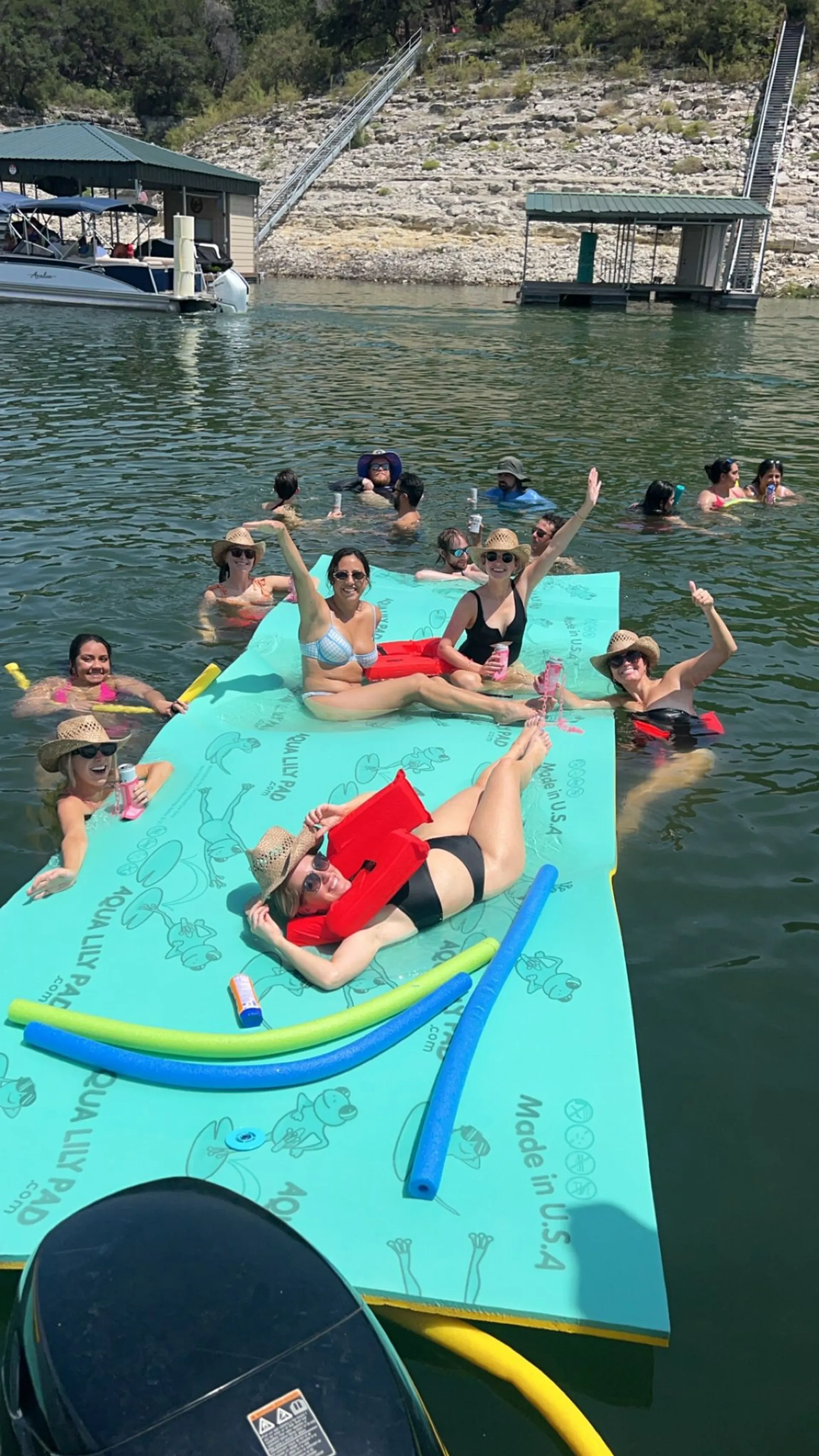 26' Double Deck Party Boat with Slide on Lake Travis