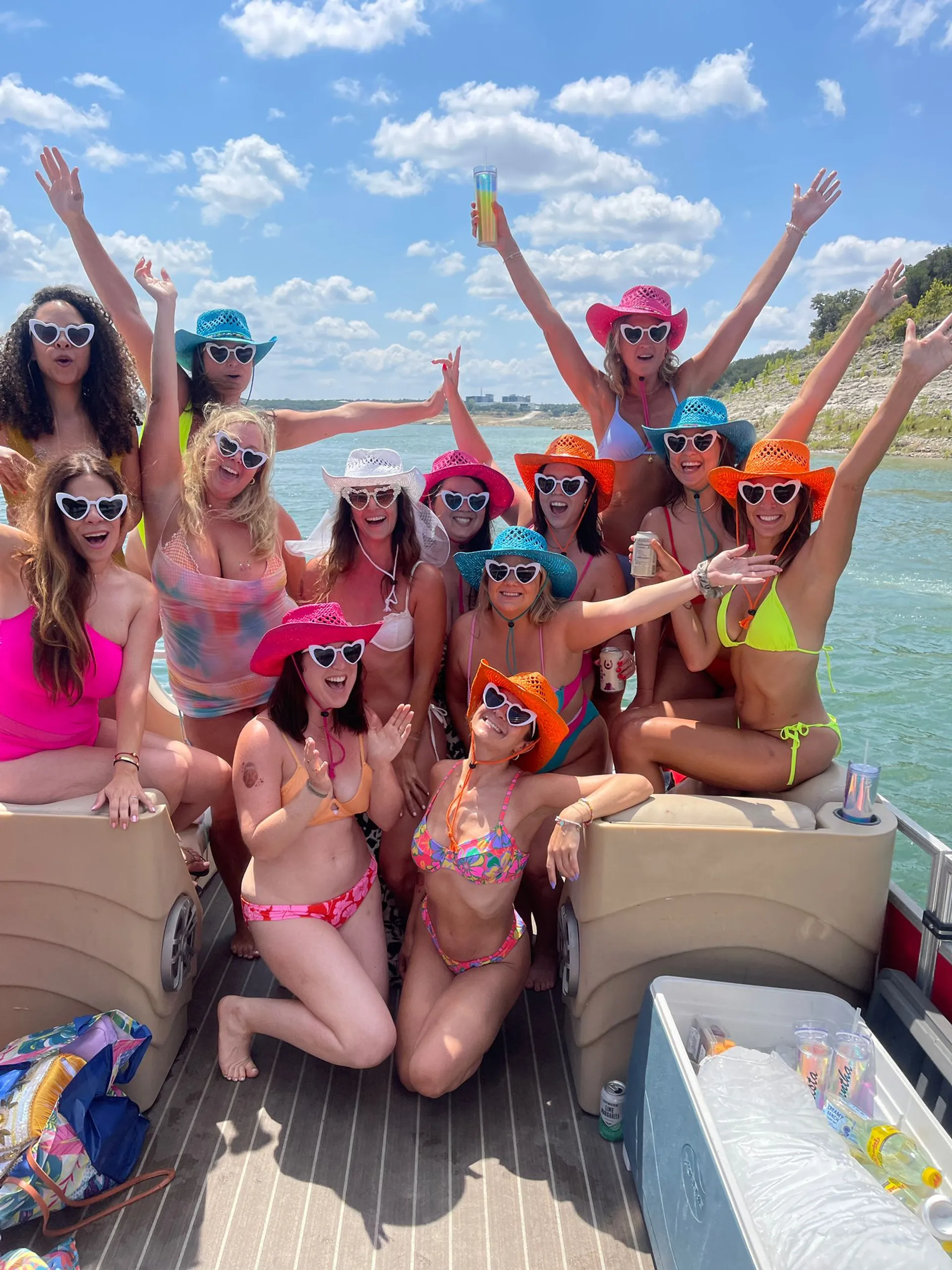 30ft Double-deck Party Boat with Slide on Lake Travis