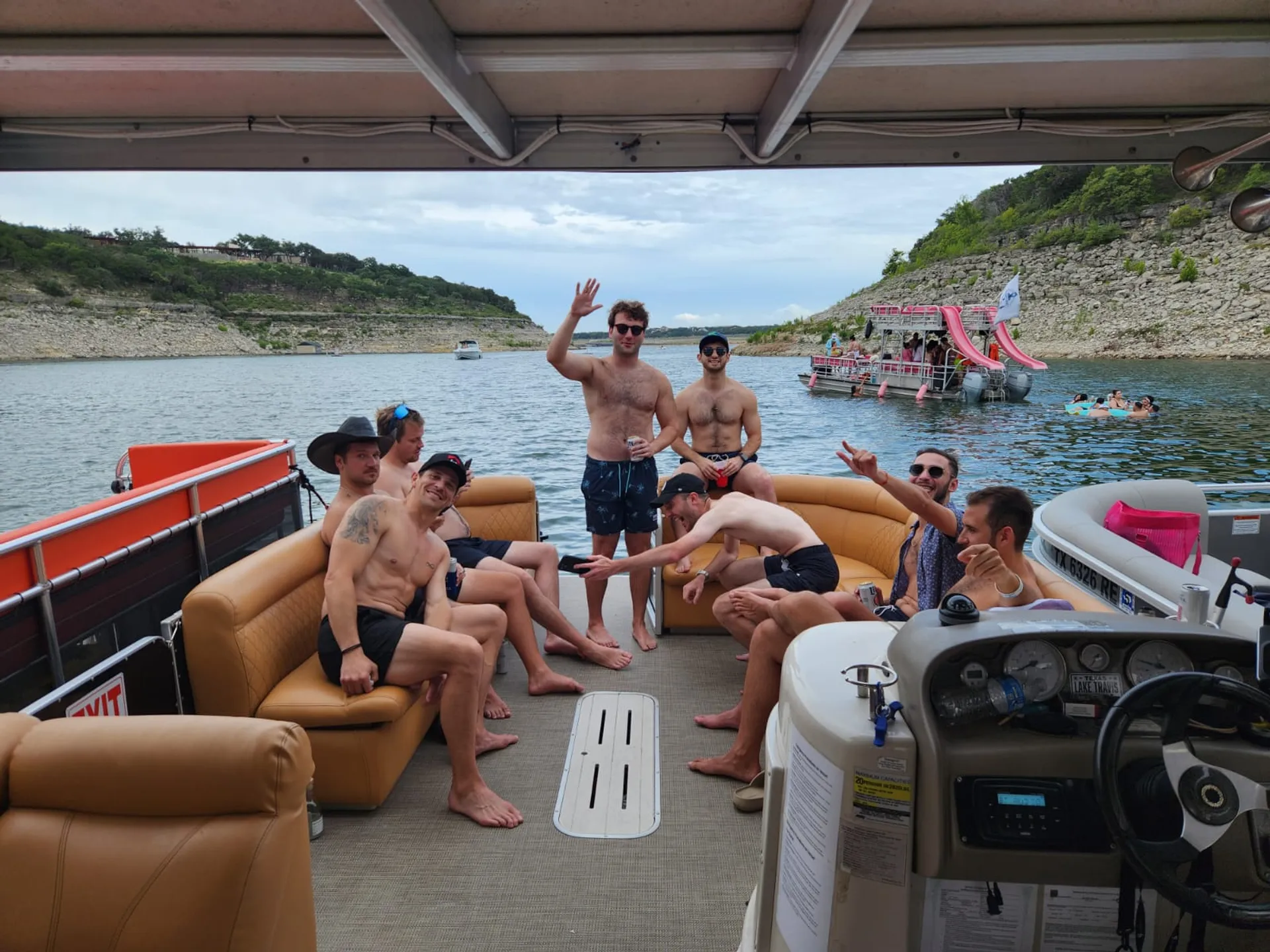 30ft Double-deck Party Boat on Lake Travis
