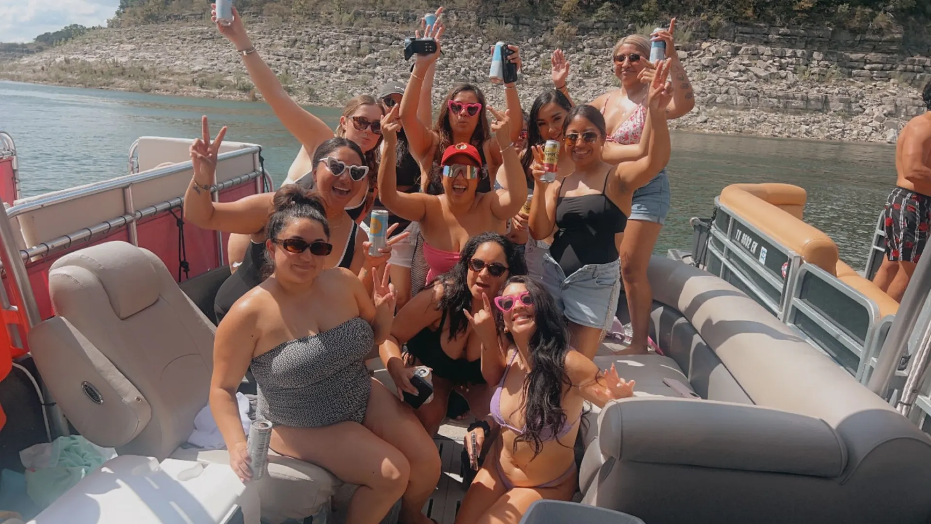 29.5 Solid Craft Double-deck Party Boat with Slide