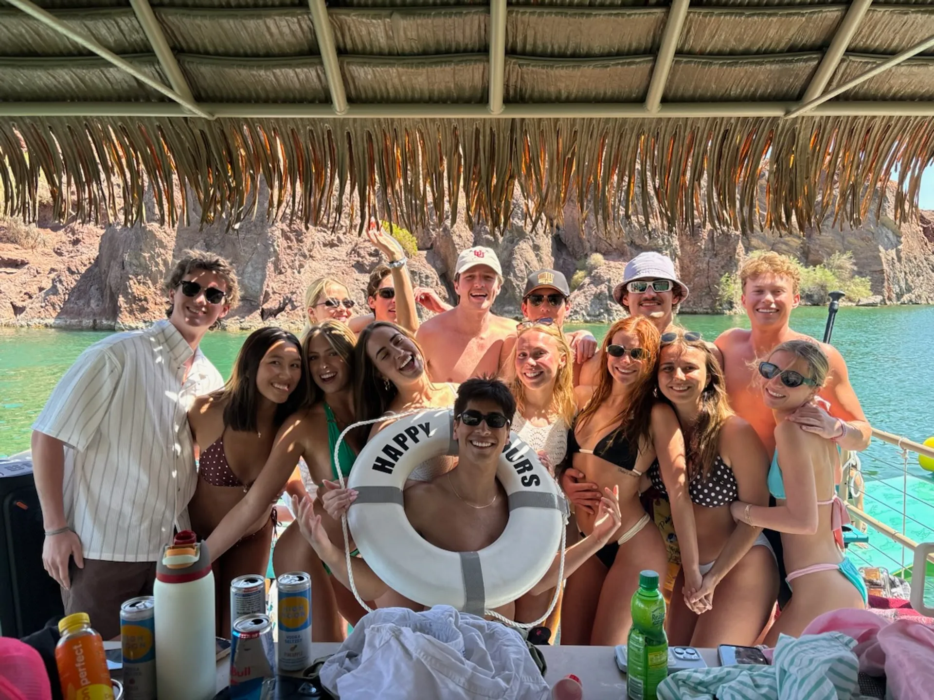  Happy Hours! Karaoke Boat 28 by 11 foot 6 wide  with Flush Toilet 