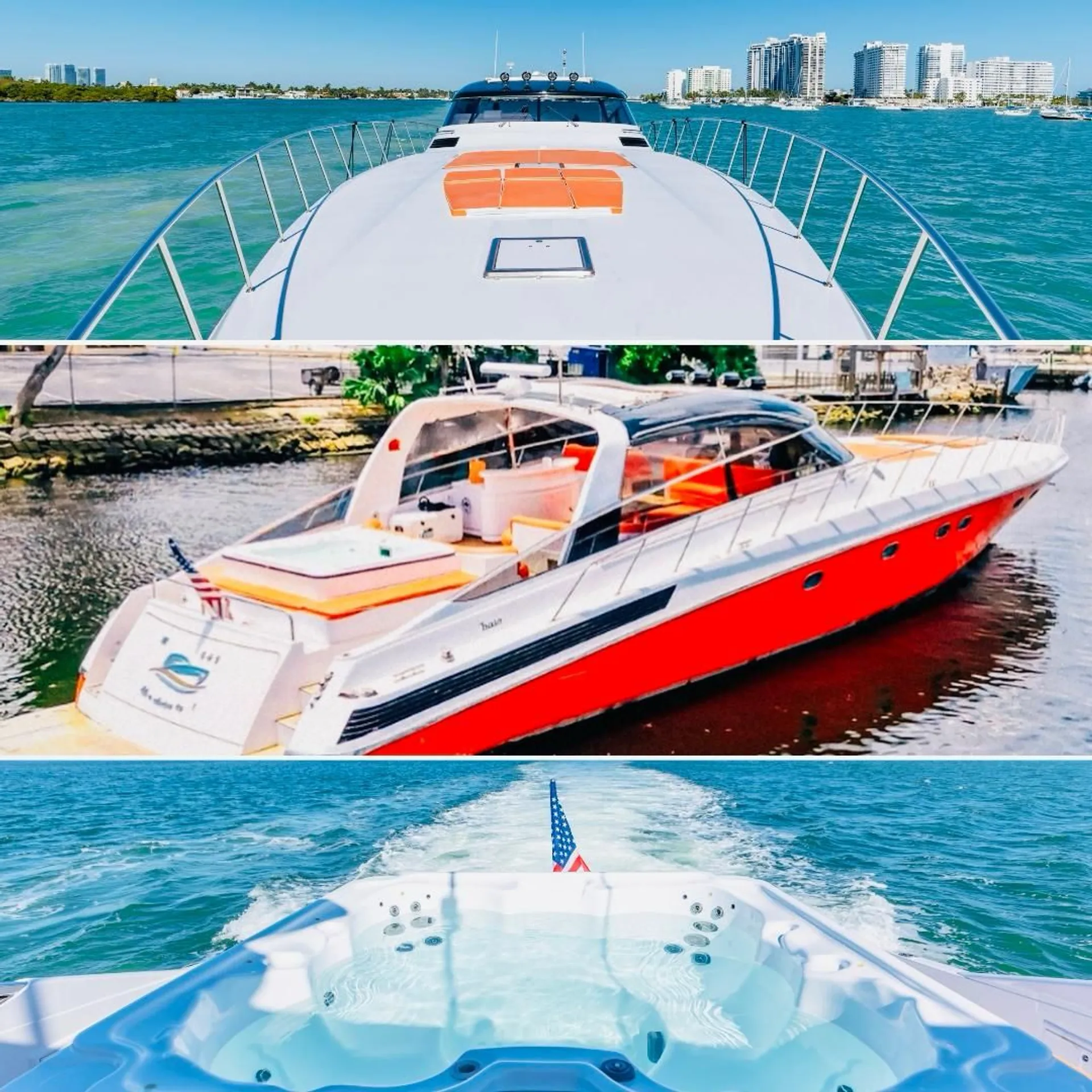 FREE HOUR // Luxury  85FT Baia Panther with JACUZZI