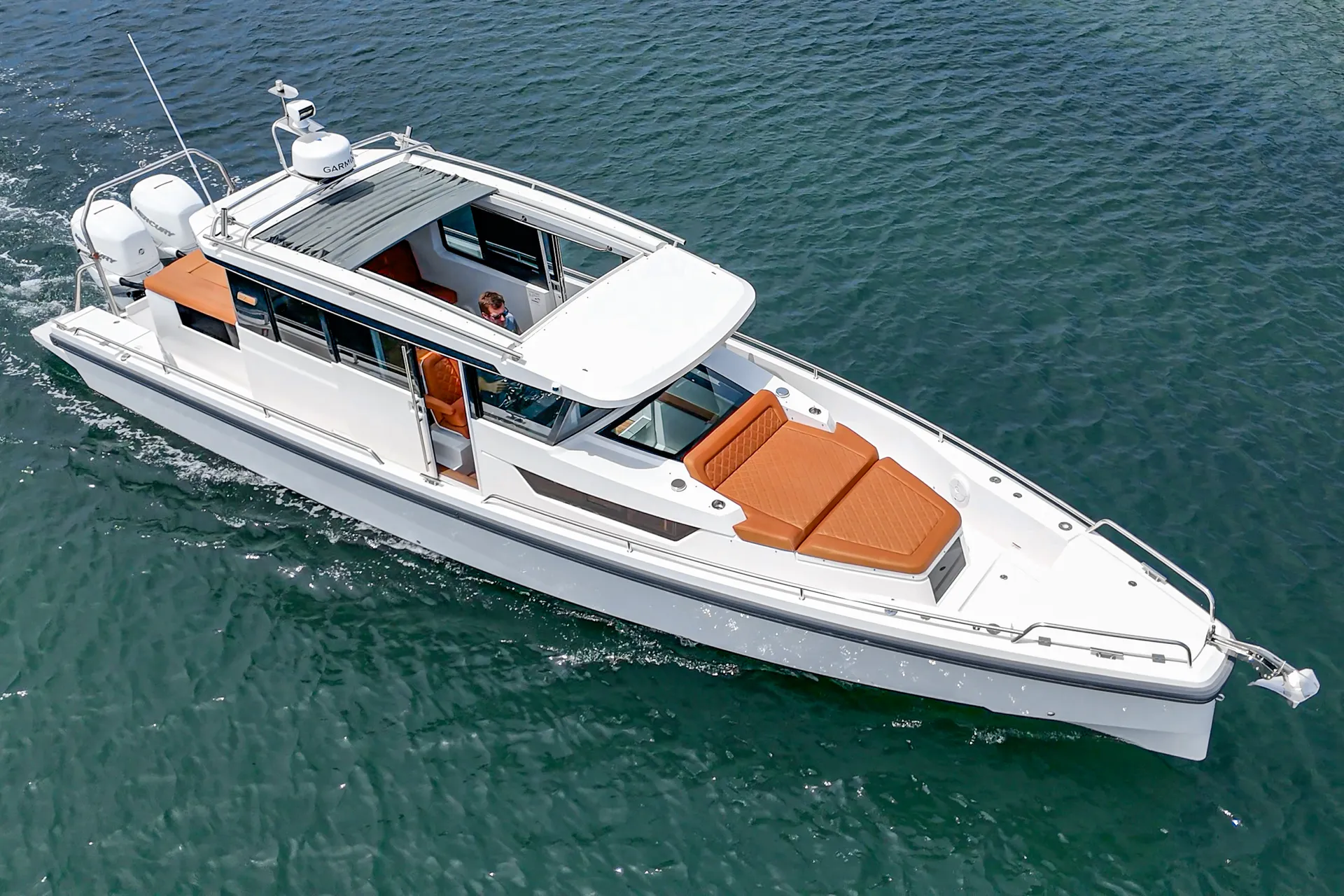 Modern Axopar 37 Yacht Equipped for Celebrations and Charters 