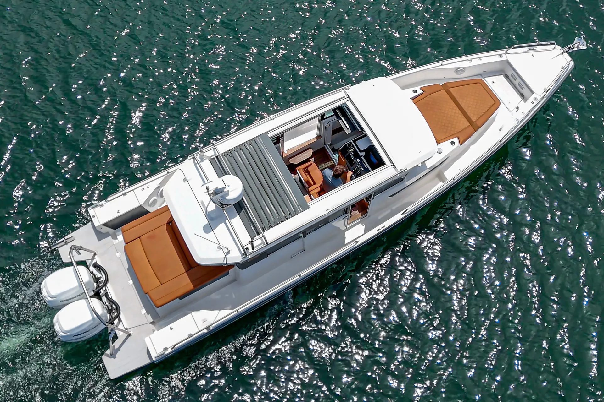Modern Axopar 37 Yacht Equipped for Celebrations and Charters 