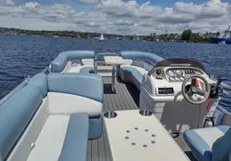 Beautiful Pontoon Boat on Lake Union! Up to 12 people.  boat photo