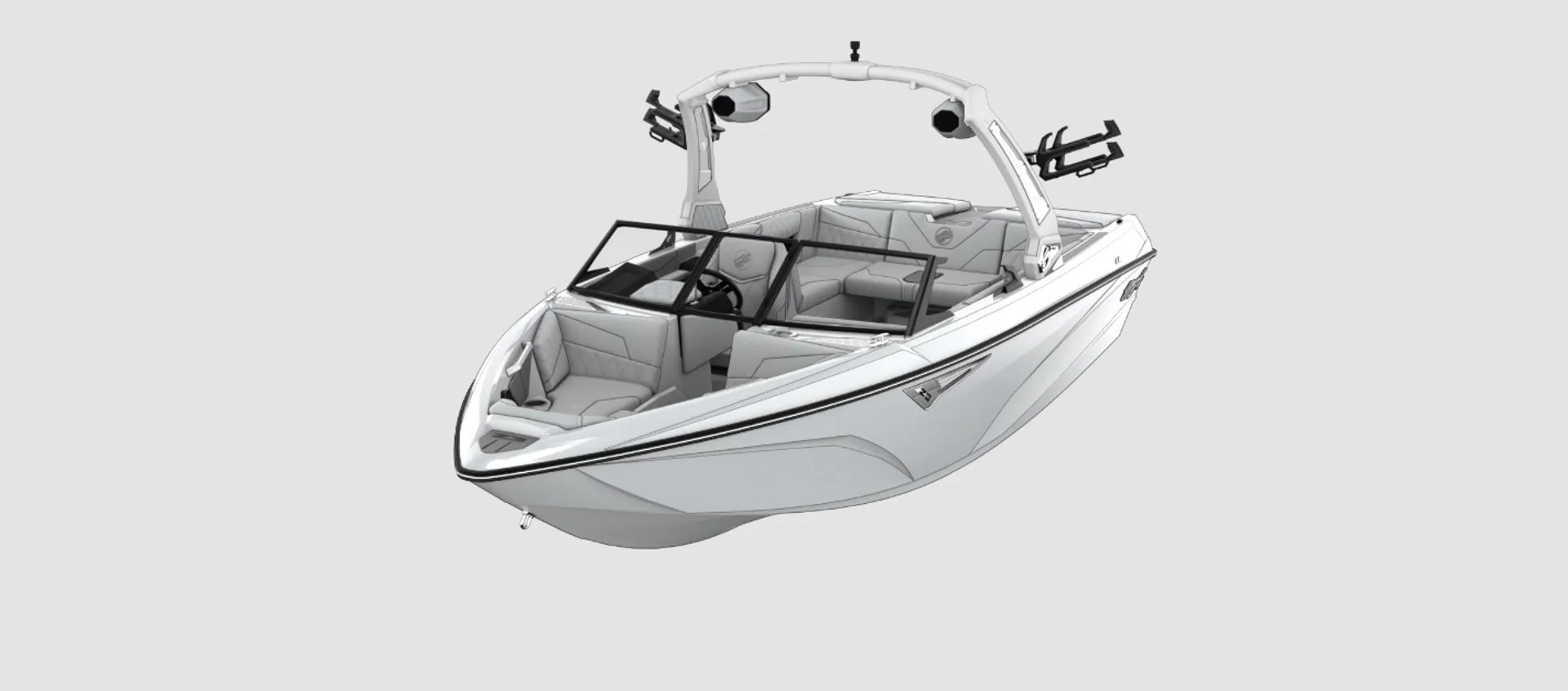 Wake Surf boat on Possum Kingdom Lake