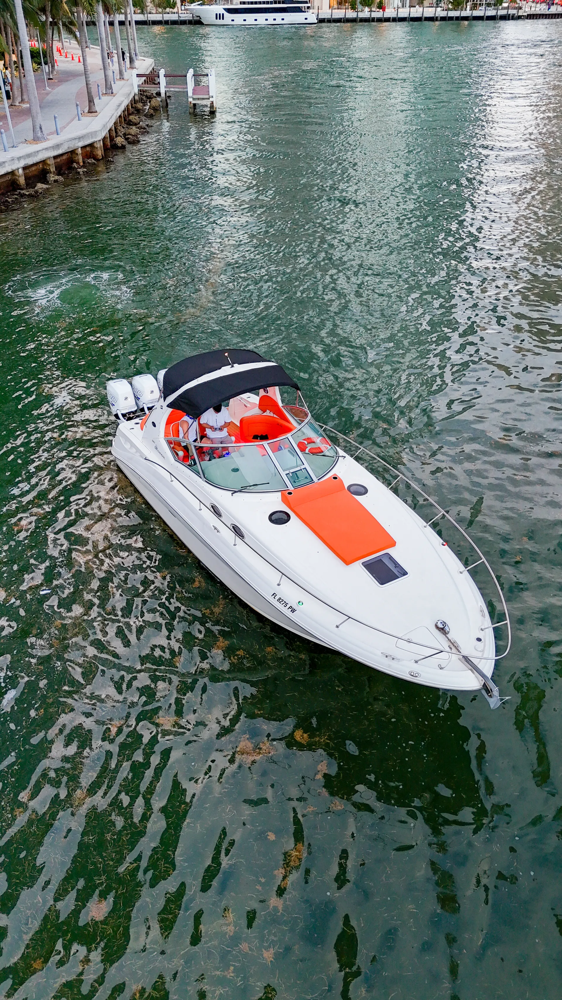 320 SeaRay Sundancer Adventure — Cruise, Swim and Explore Miami, FL!