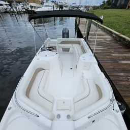 150 HP Hurricane deck boat at at Burnt Store Marina!  boat photo