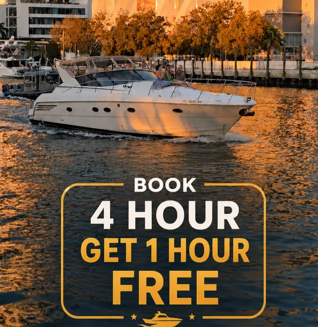 Rent a Trojan Yacht cruiser in Miami, FL near me