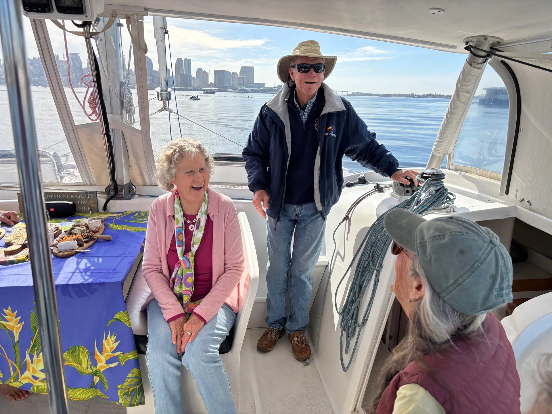 12 passengers: Captained Luxury Catamaran Sailing on San Diego Bay 