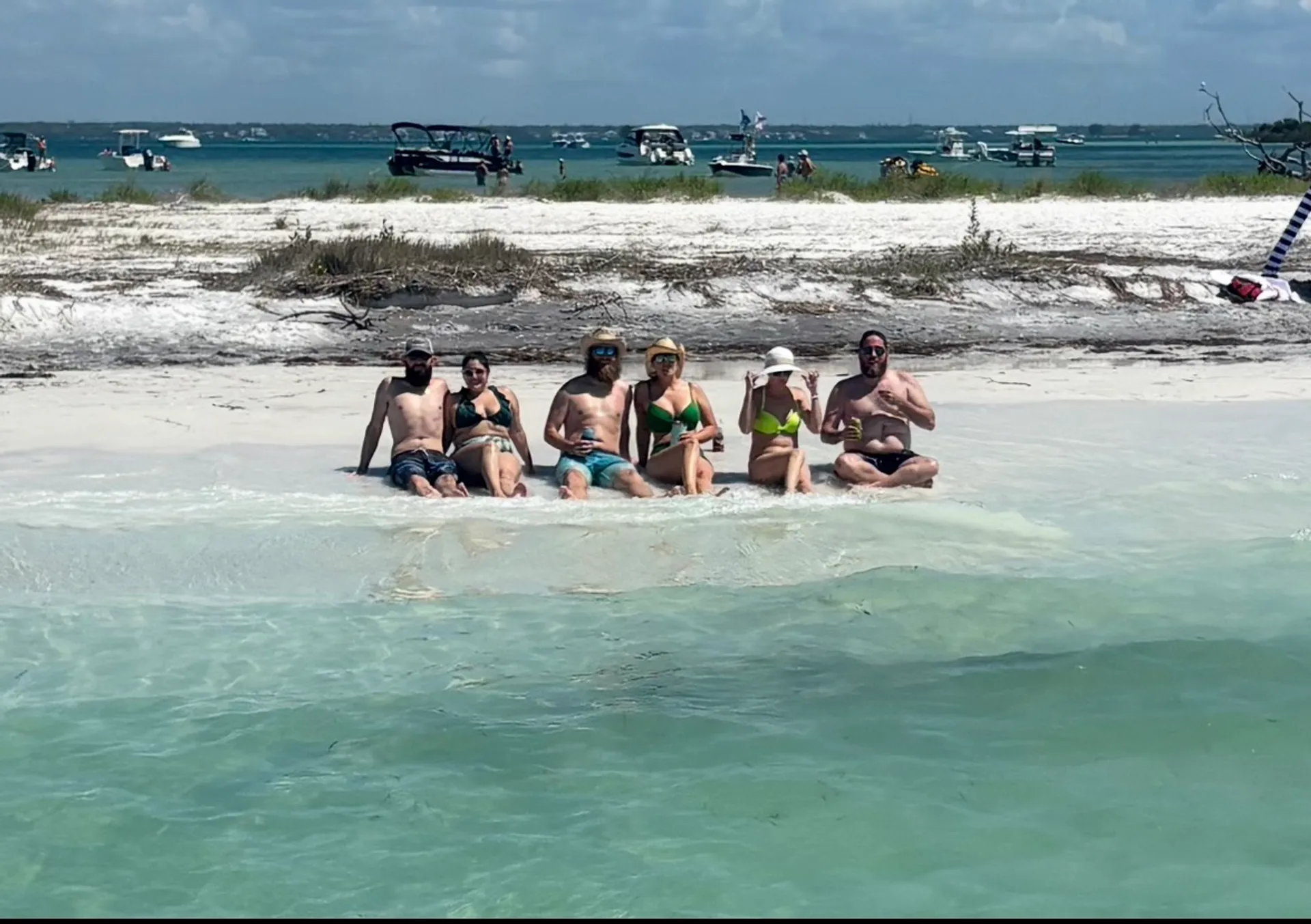 24’ party barge  dolphins, seashells, and private islands for up to 6 