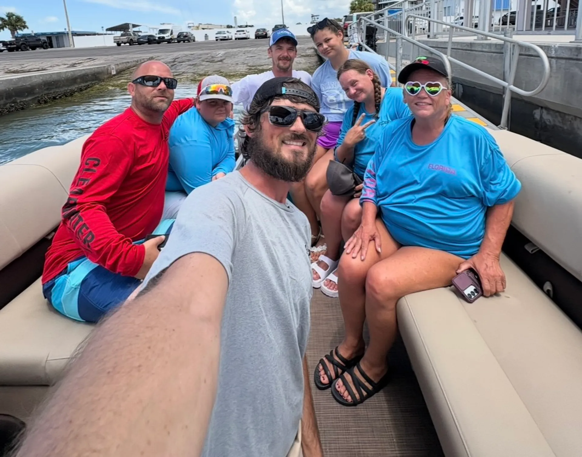 24’ party barge  dolphins, seashells, and private islands for up to 6 