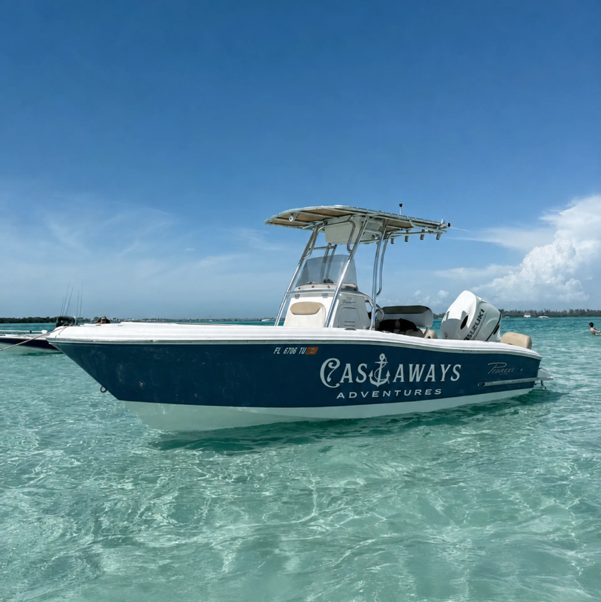 20’ Center Console. Sandbar chillin