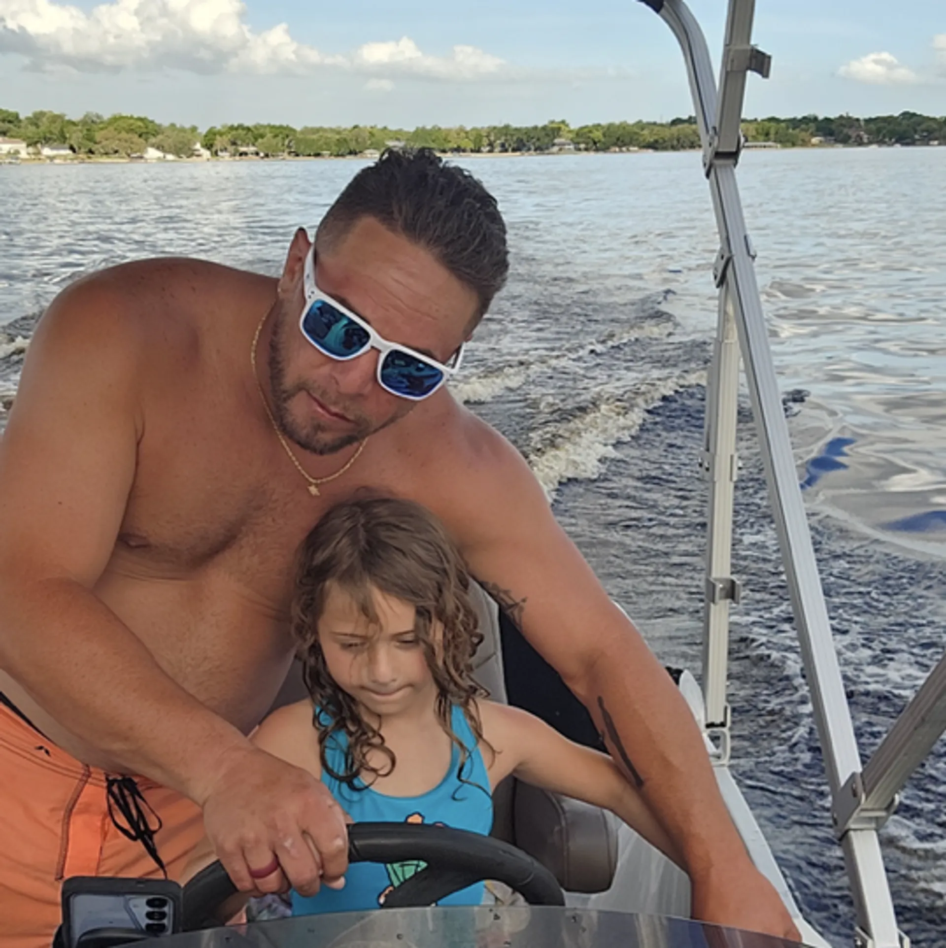 Clermont FL Chain of Lakes 24ft pontoon boat that fits 13 passengers!