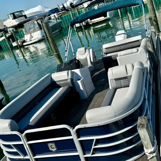 Rent a GODFREY MARINE pontoon in Harrison Township, MI near me