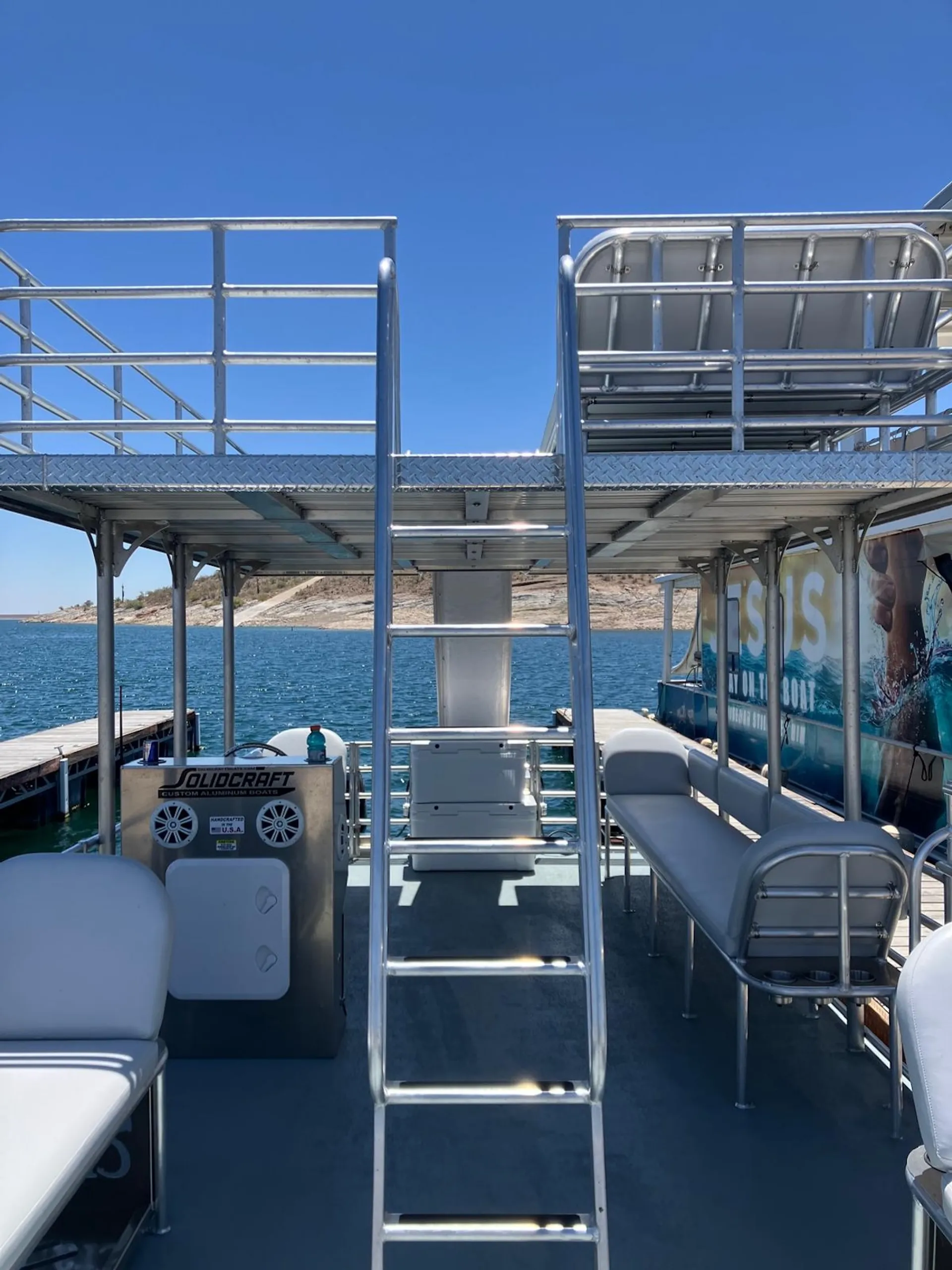 30 foot Party Pontoon with slide - 21 passenger boat - Captain include