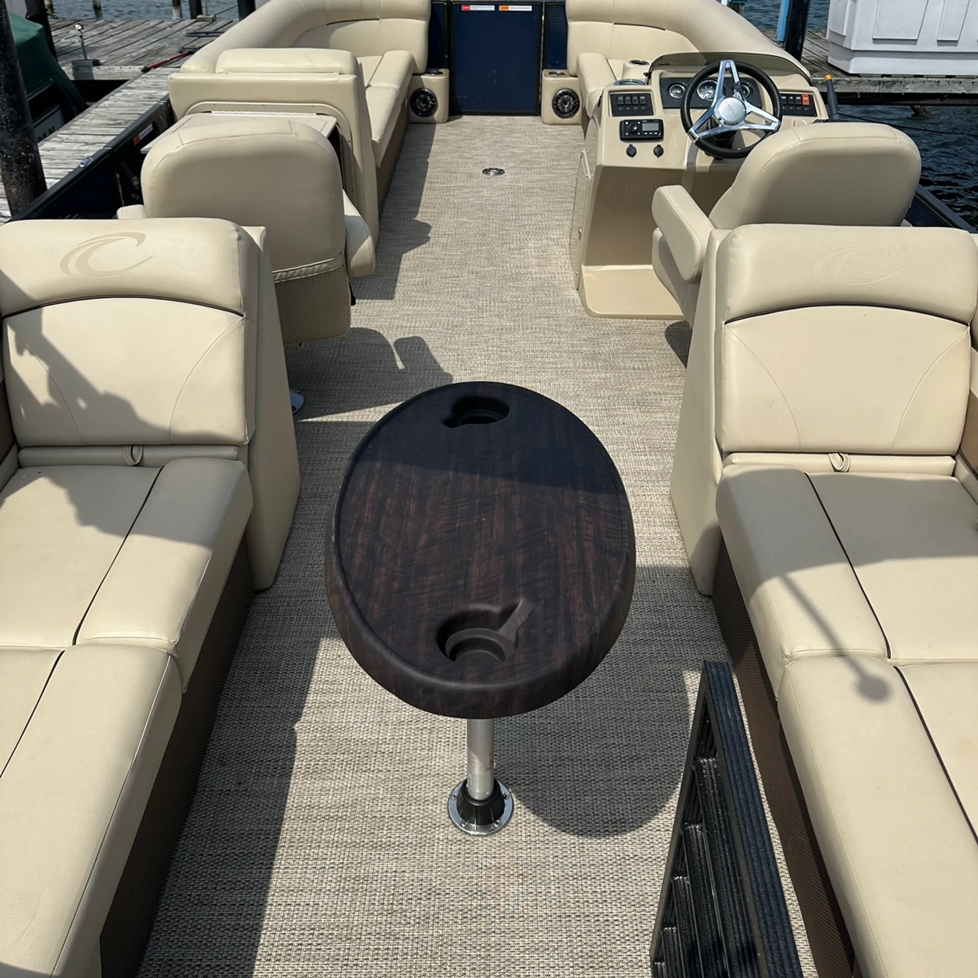 24ft Crest Tritoon 150Hp on Lake St. Clair