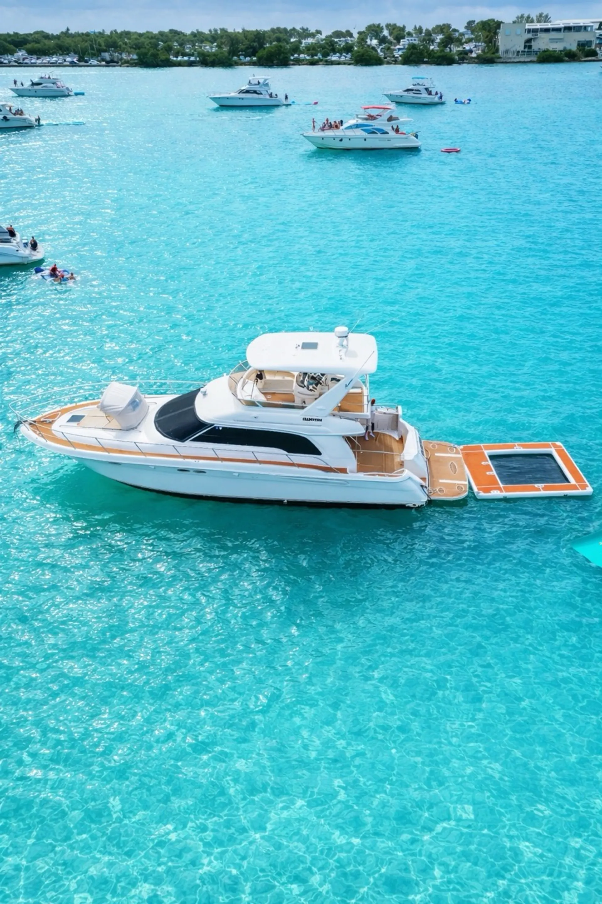  Miami Yacht Rental 60 ft + 2 Jet Ski Rides Free + Floating Pool