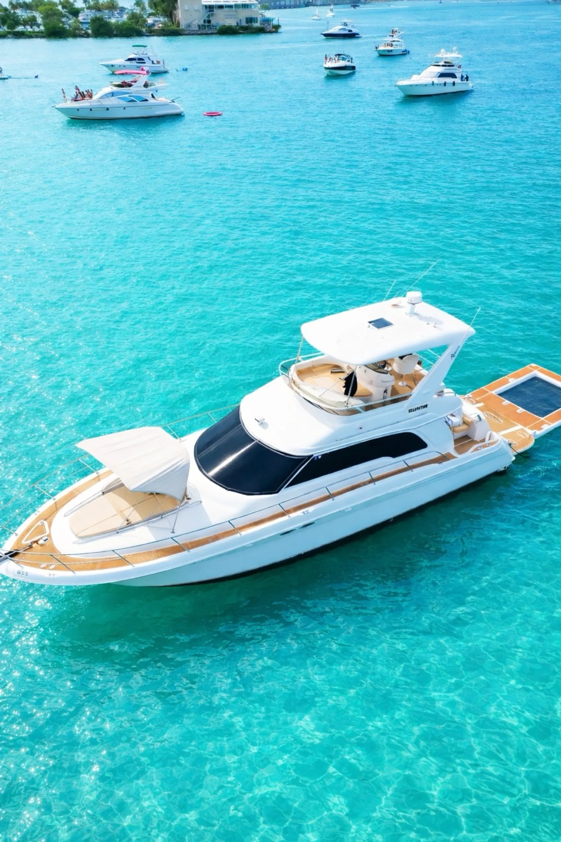  Miami Yacht Rental 60 ft + 2 Jet Ski Rides Free + Floating Pool