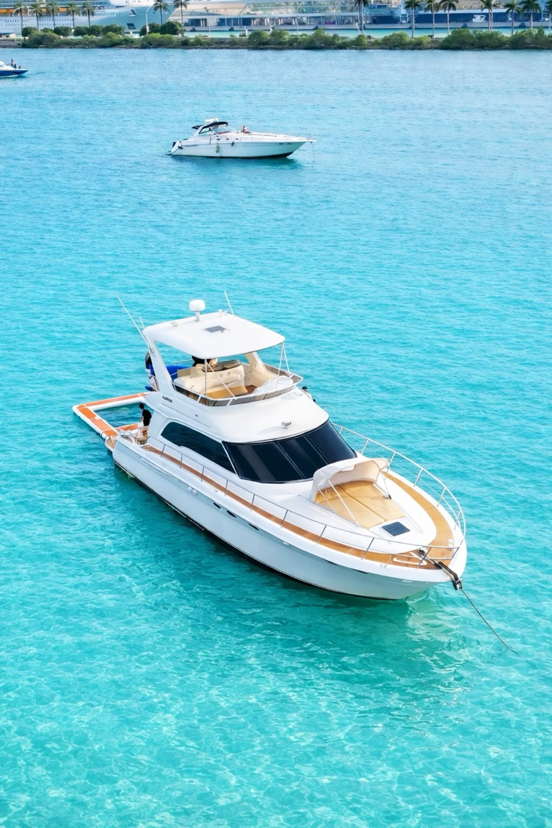  Miami Yacht Rental 60 ft + 2 Jet Ski Rides Free + Floating Pool