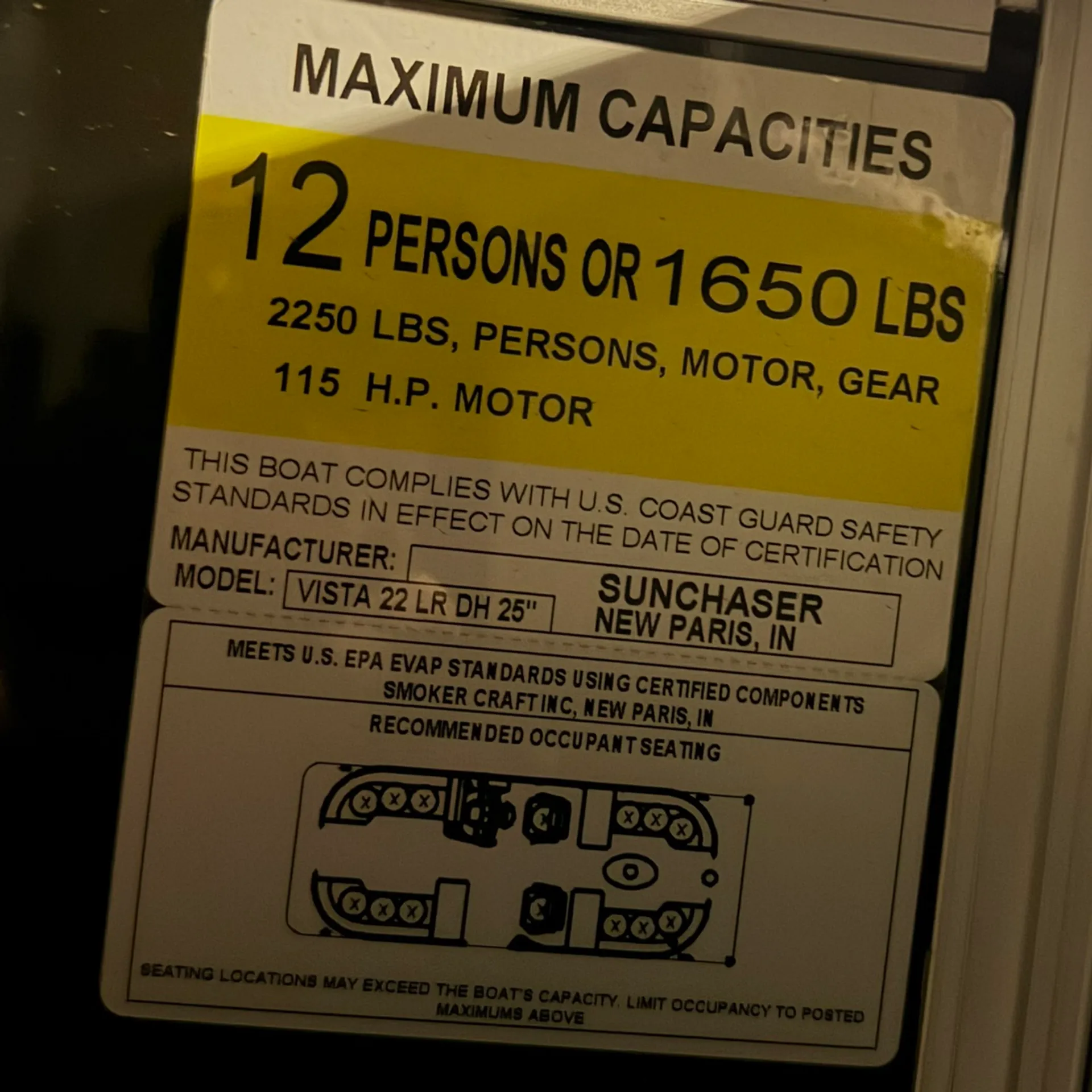 SUNCHASER VISTA 22 LR in Litchfield, MN — photo 10