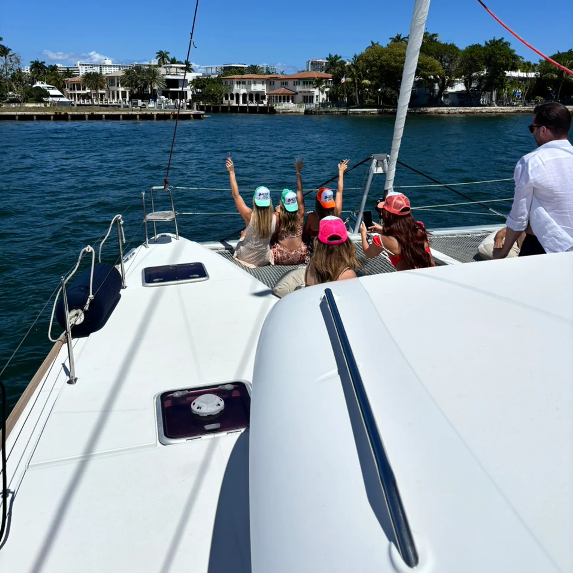 Experience aboard a luxurious 50 catamaran. Ft. Lauderdale 