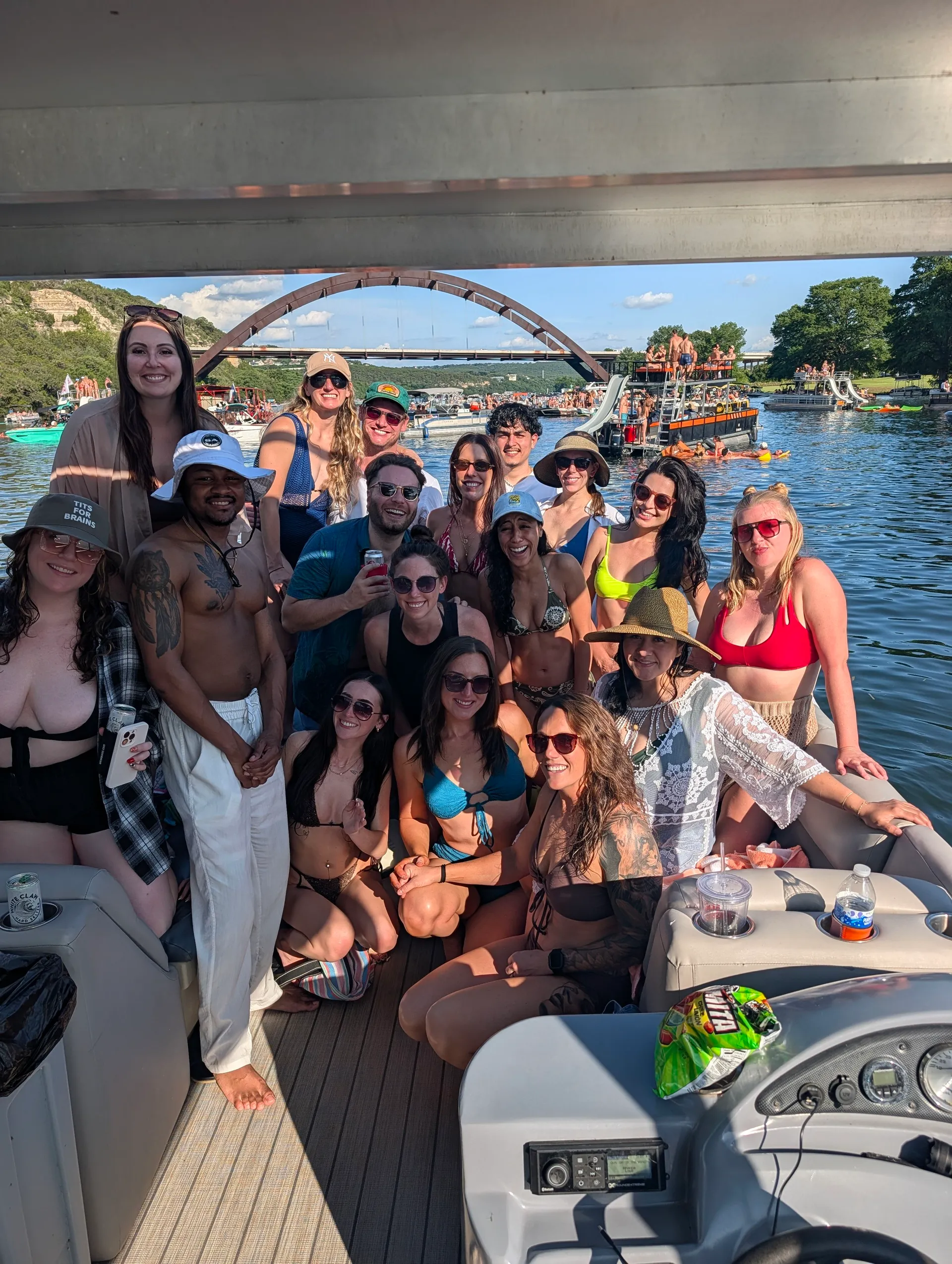 Newly Listed! Double Deck Party Pontoon with a Slide