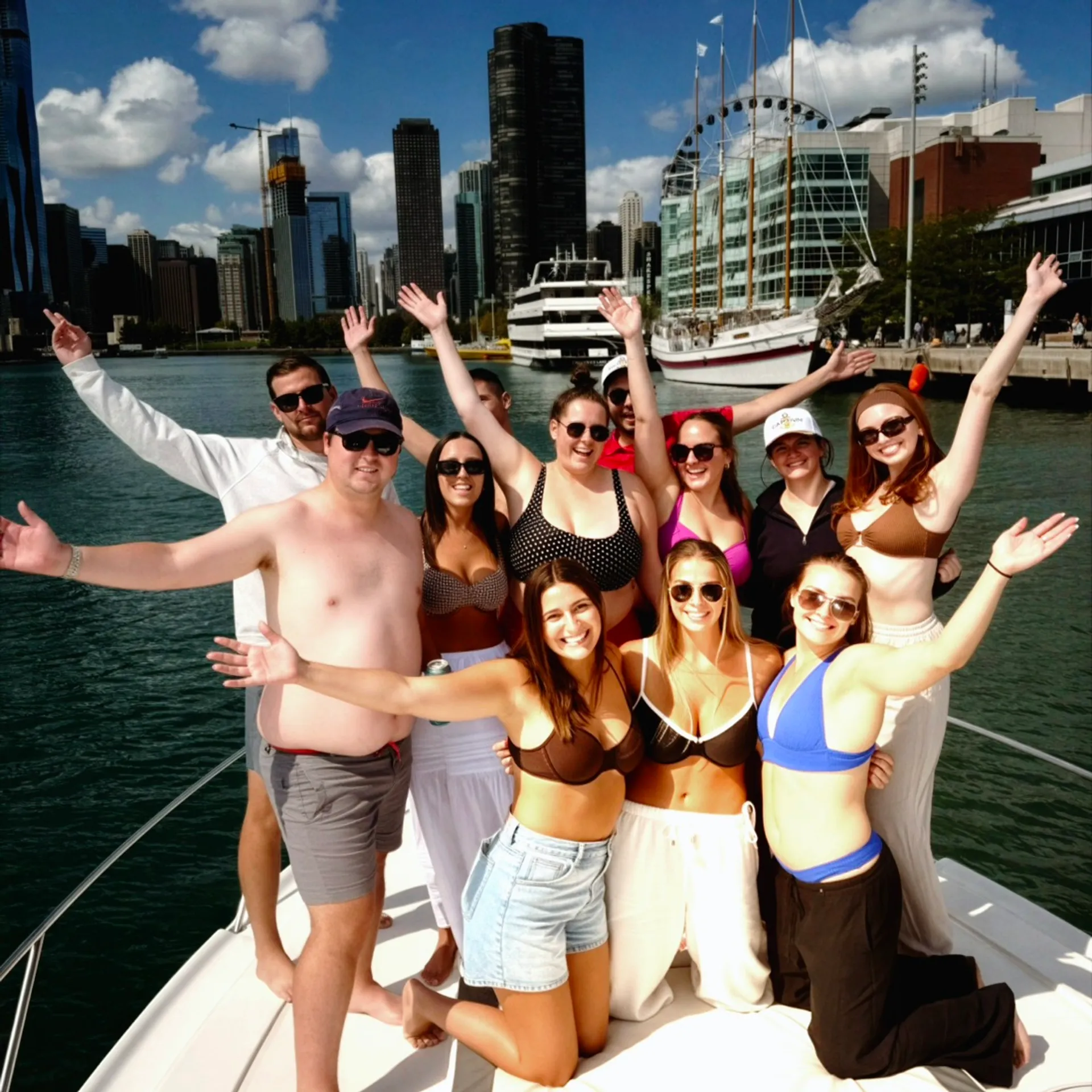 41' Luxury Yacht Charter in Chicago | Playpen &amp; Skyline Cruises