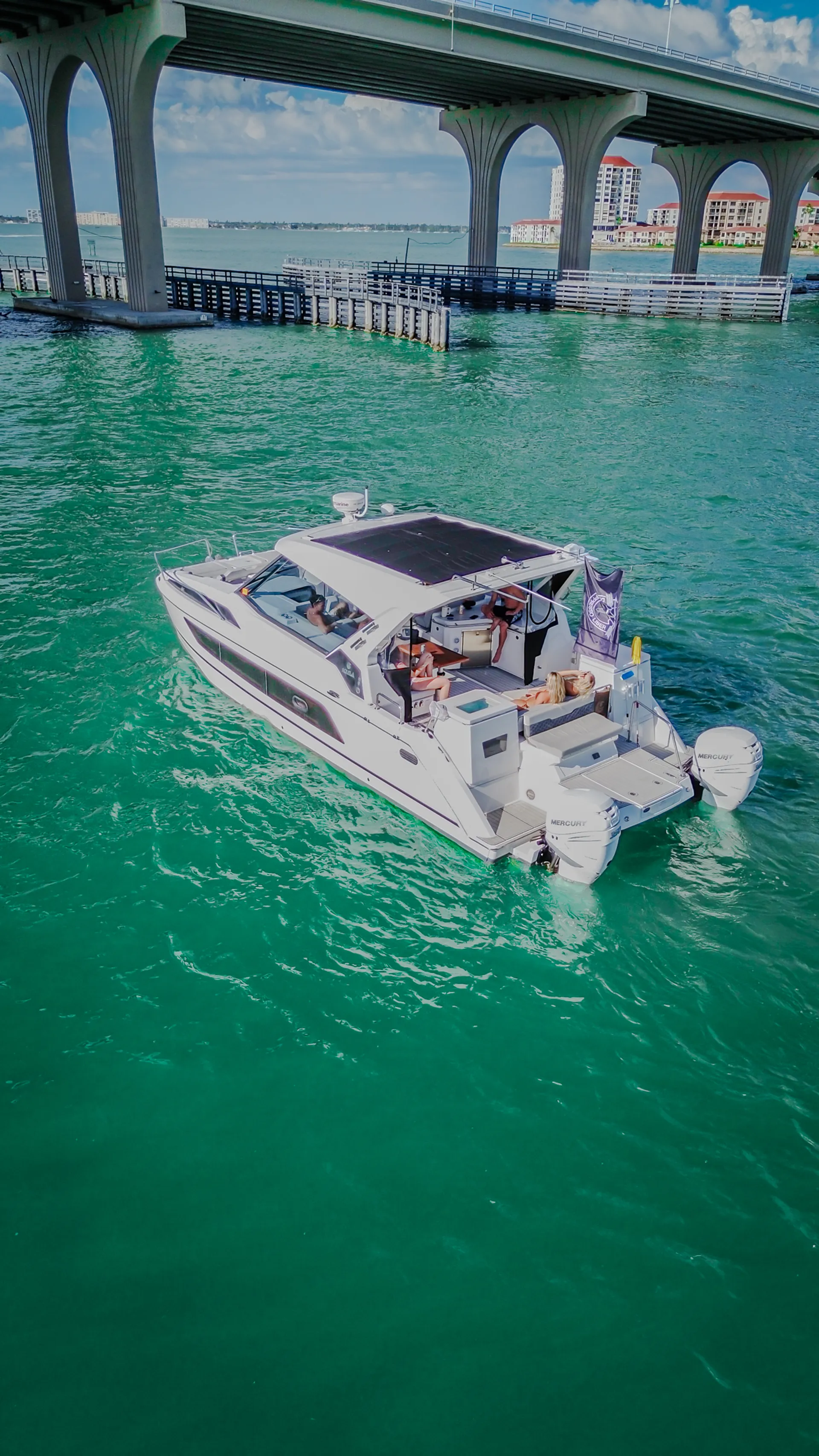 Cruise the waters of St. Petersburg at 36ft aquila yacht