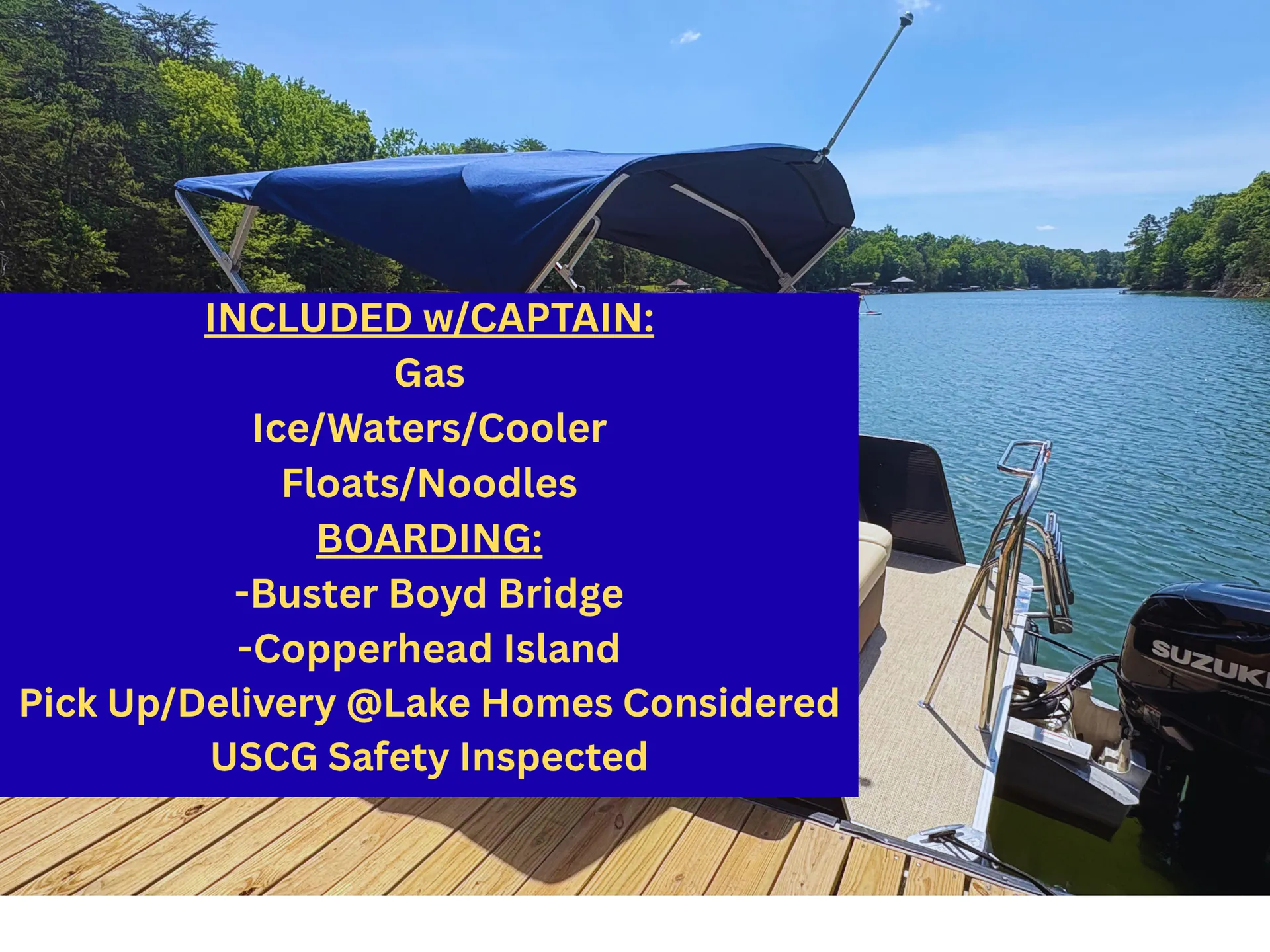 LakeWylieCruzin#3-Includes Gas/Ice/H2O/Floats-Pick Up @Home Considered