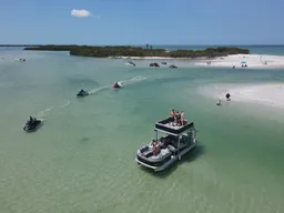 Double Decker Party Boat with Water Slide 14 Person boat photo