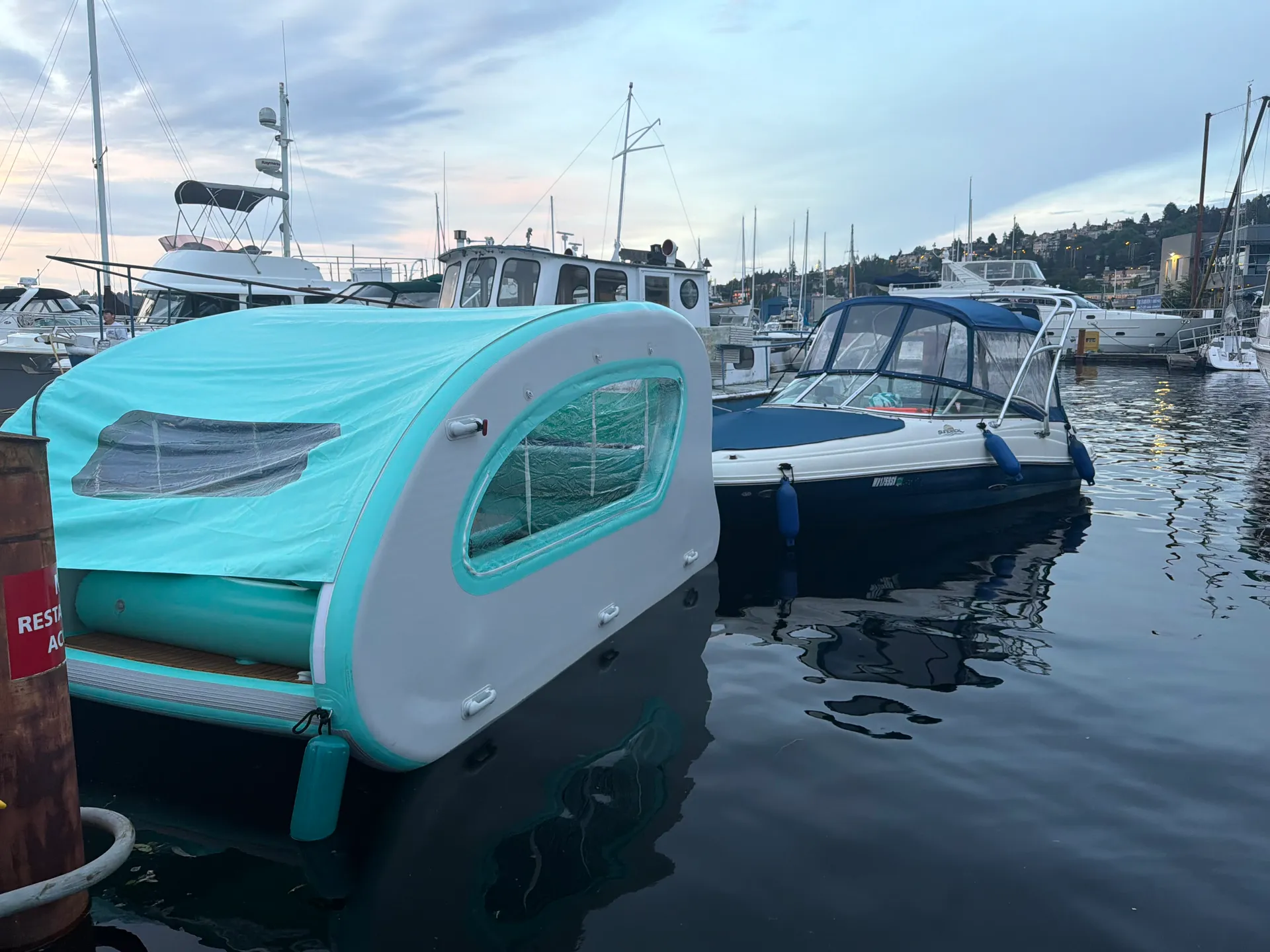Fun Inflatable🔋Electric🛥️on LakeUnion😎No experience needed! NO ⛽️‼️