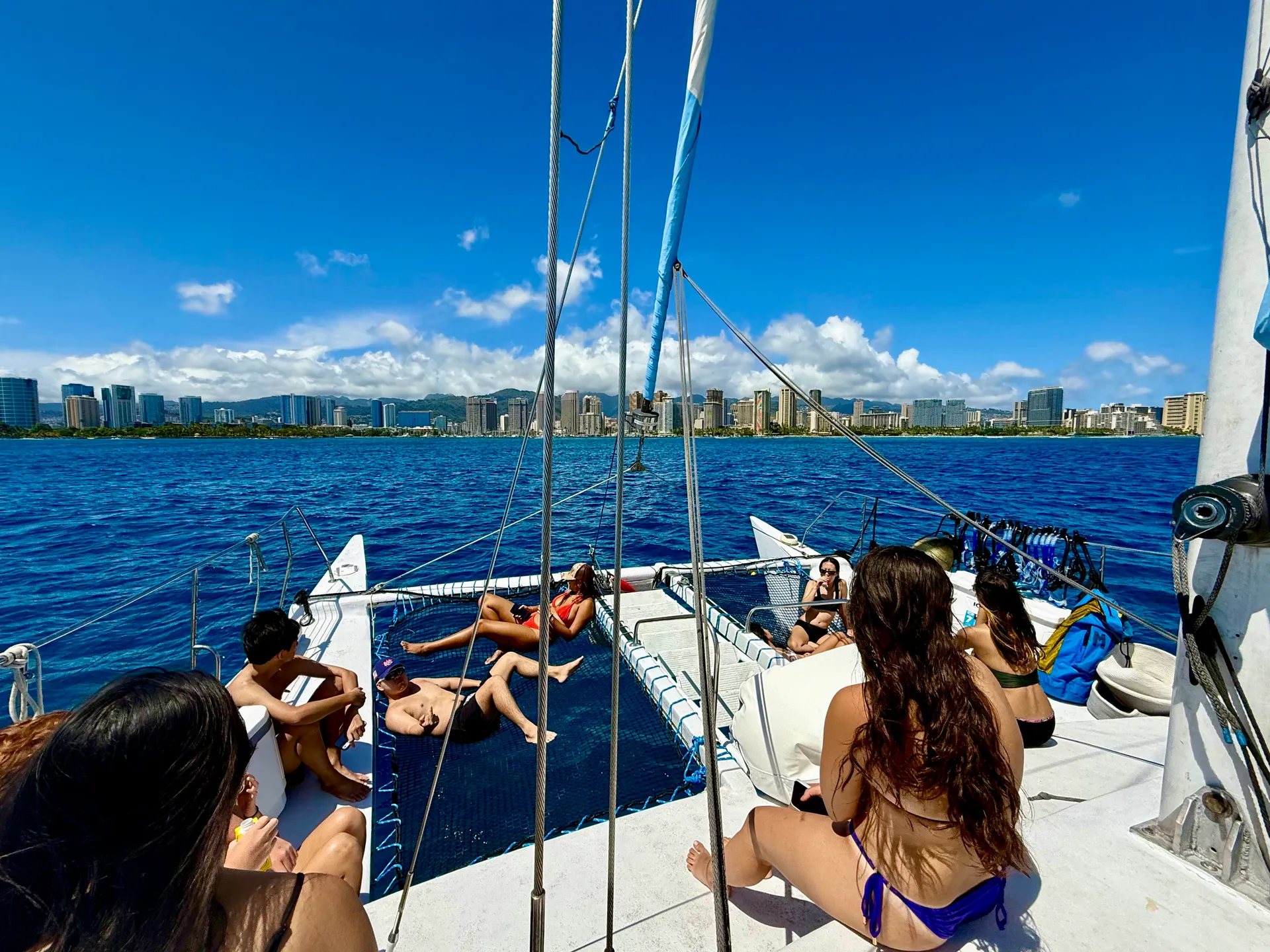 Personalized private sail on the Island Magic Catamaran 