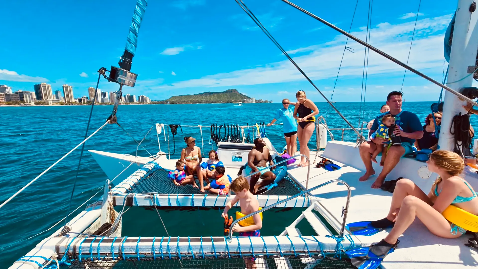 Personalized private sail on the Island Magic Catamaran 