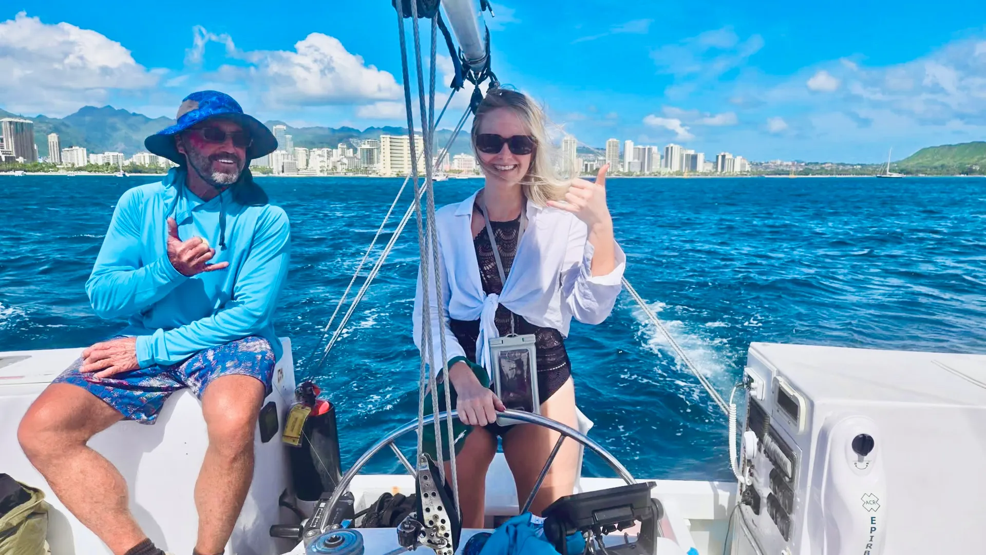Personalized private sail on the Island Magic Catamaran 