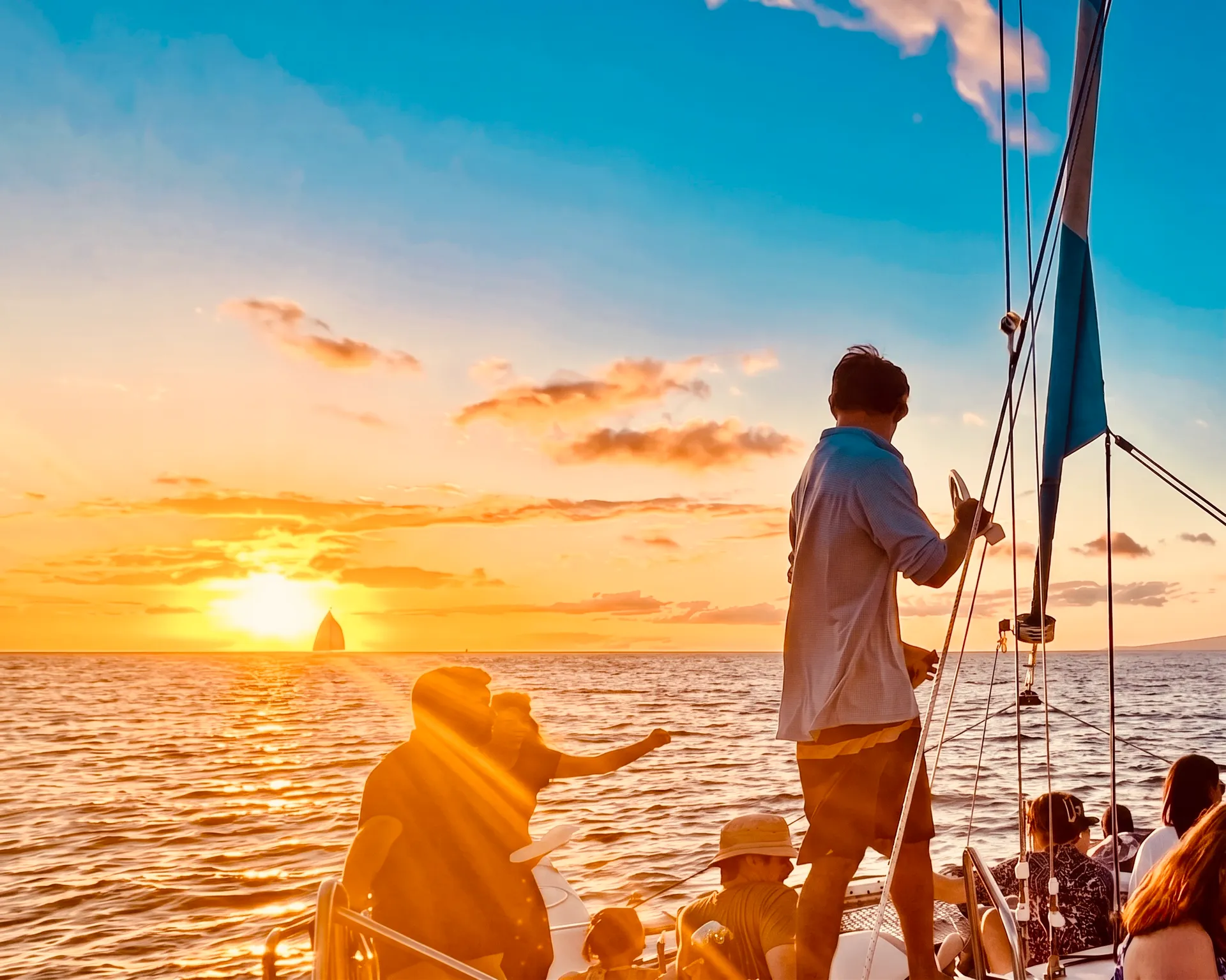 Personalized private sail on the Island Magic Catamaran 
