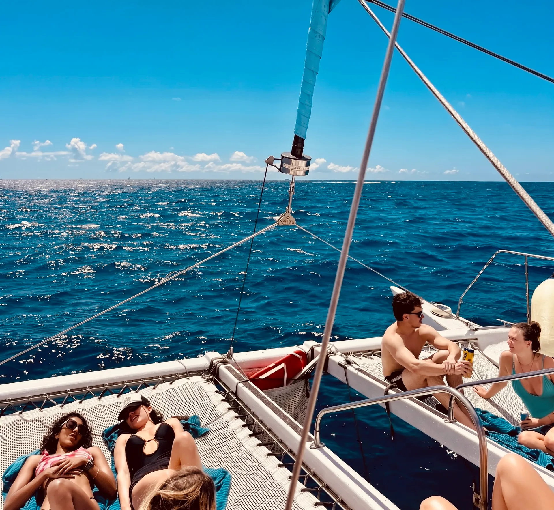 Personalized private sail on the Island Magic Catamaran 