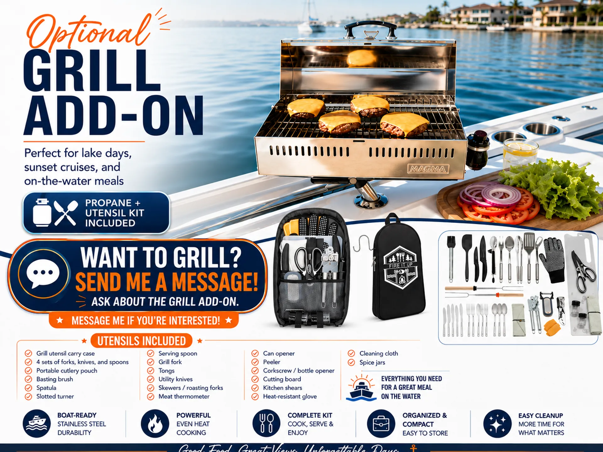 🌅 Sunset-Ready 21' Sea Ray — Bluetooth, Bimini, Cruising + Tubing Add