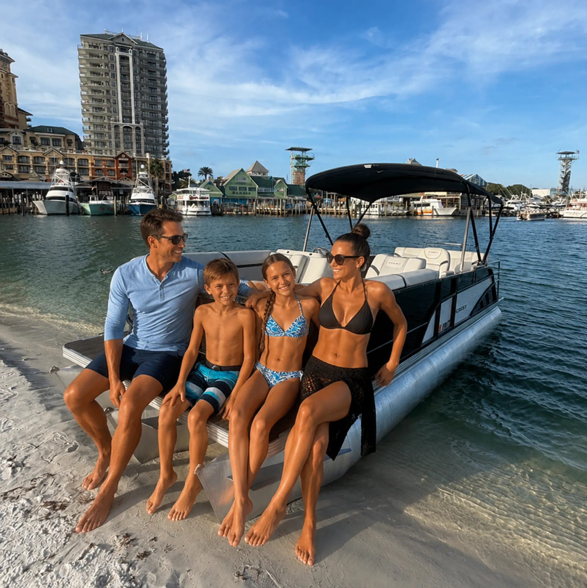 Seaworthy Skipper - Luxurious Crest Tritoon for Crab Island